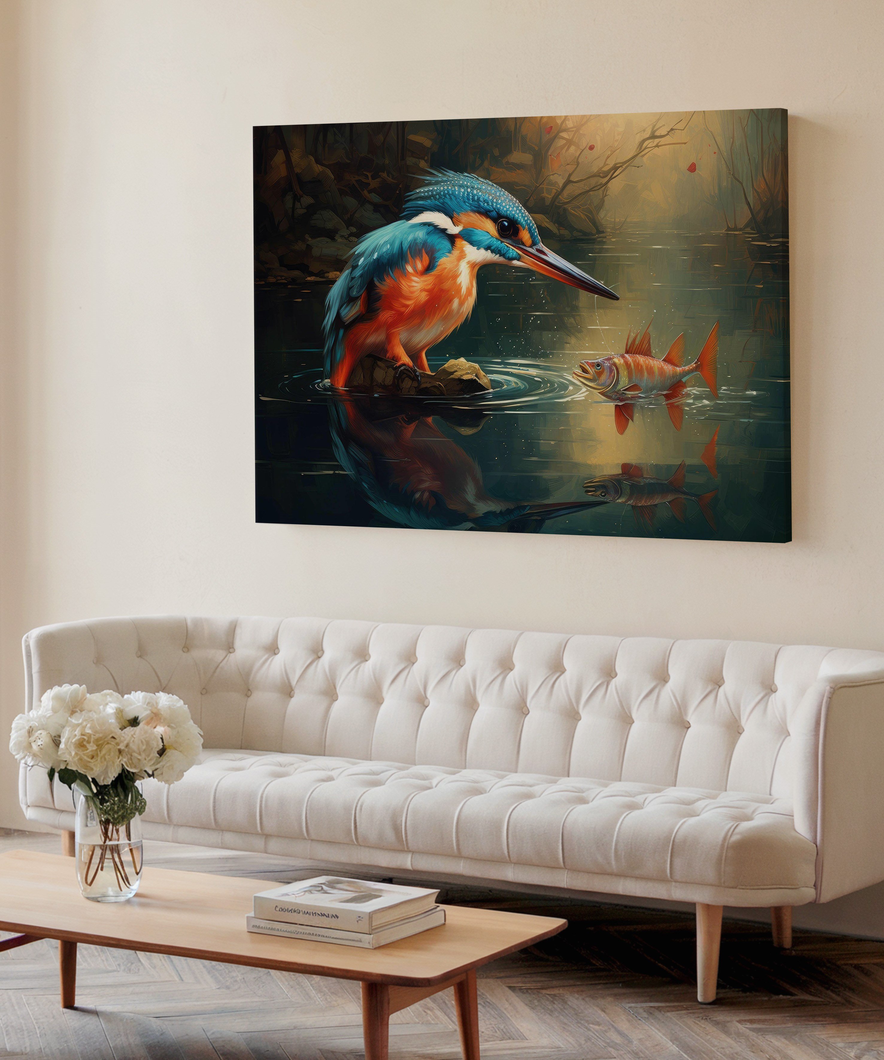 Suyun Sabrı | Yağlı Boya Dokulu Canvas Baskı