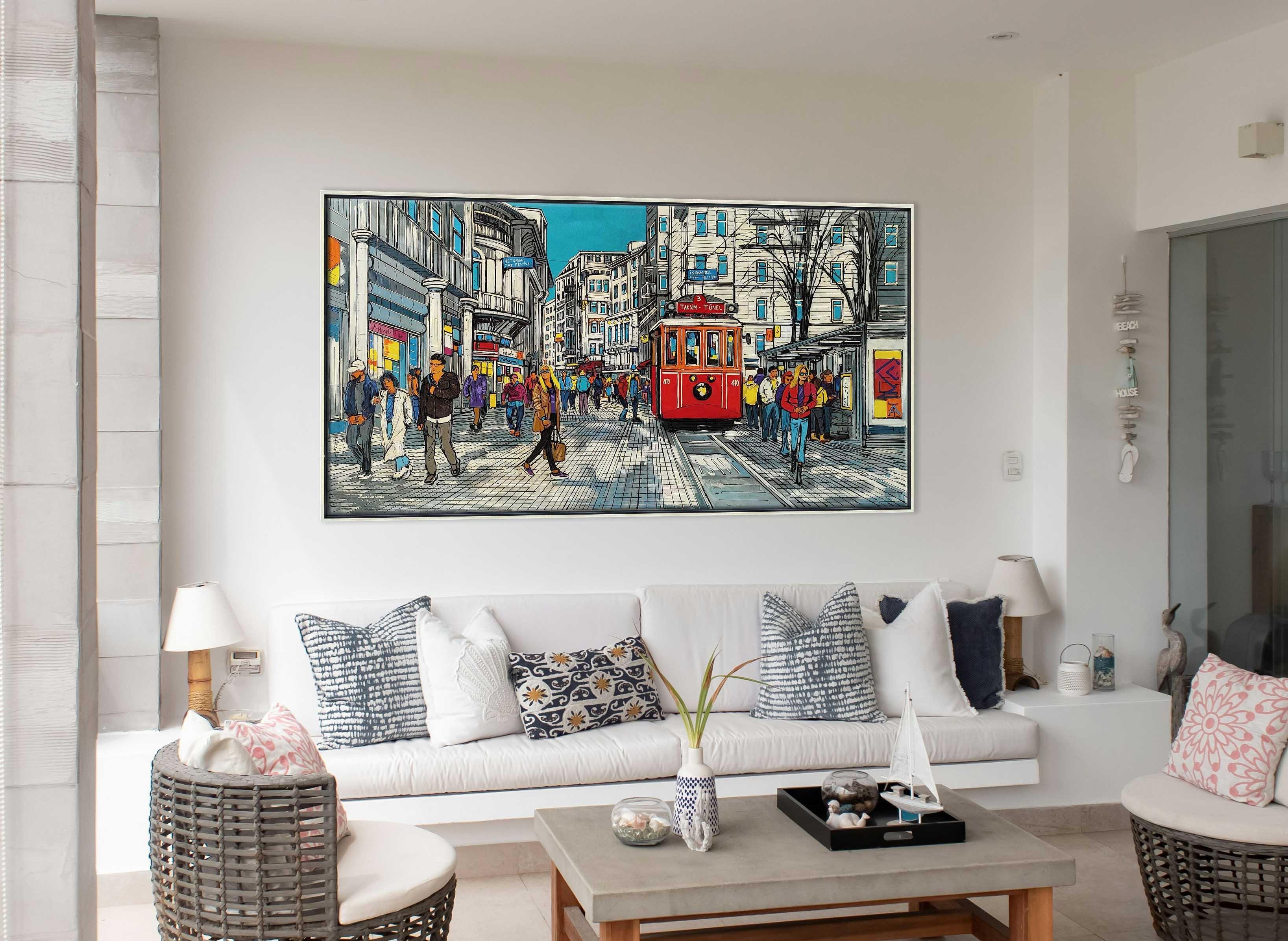 Taksim Ambiyansı | Yağlı Boya Tablo