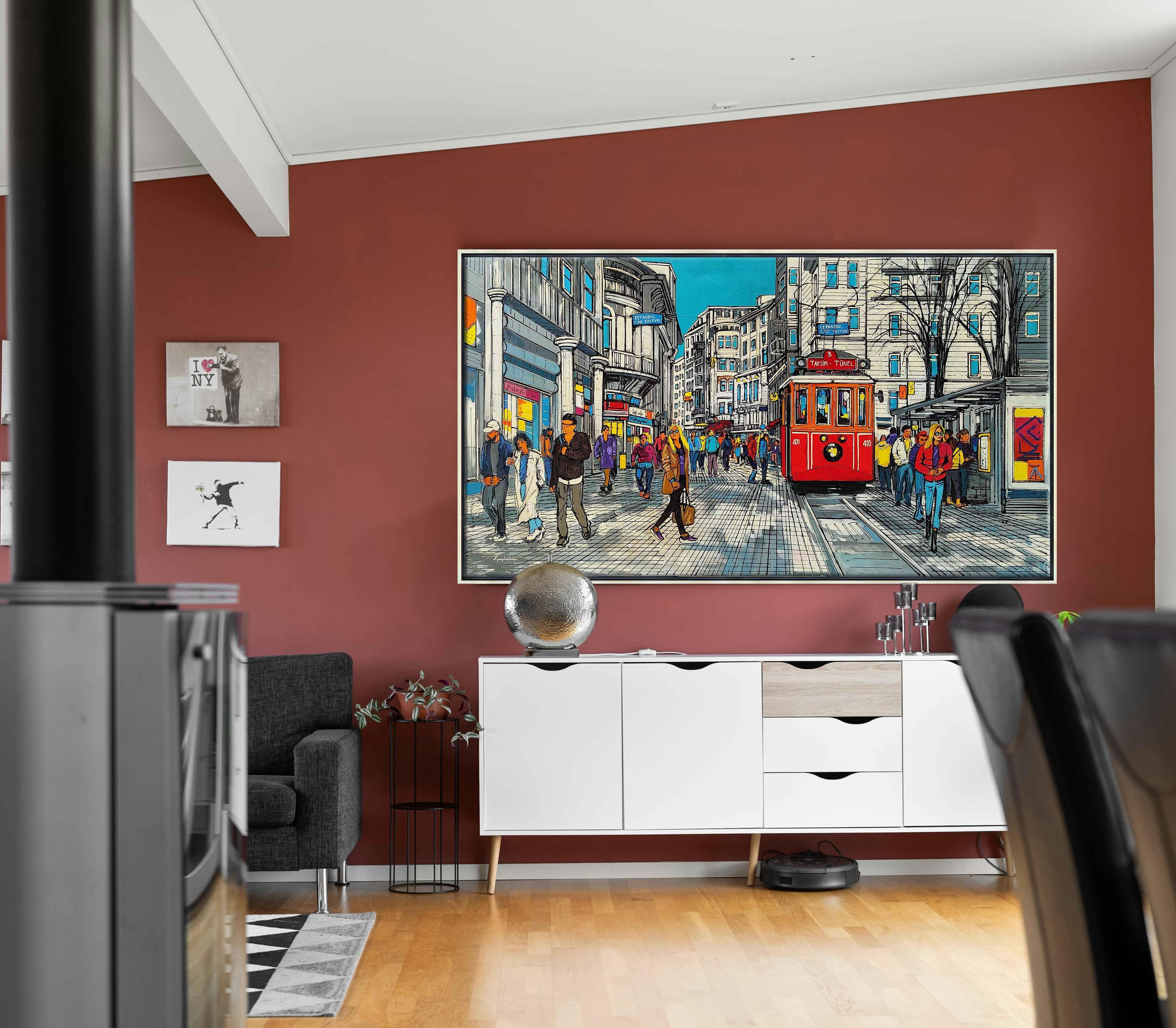 Taksim Ambiyansı | Yağlı Boya Tablo