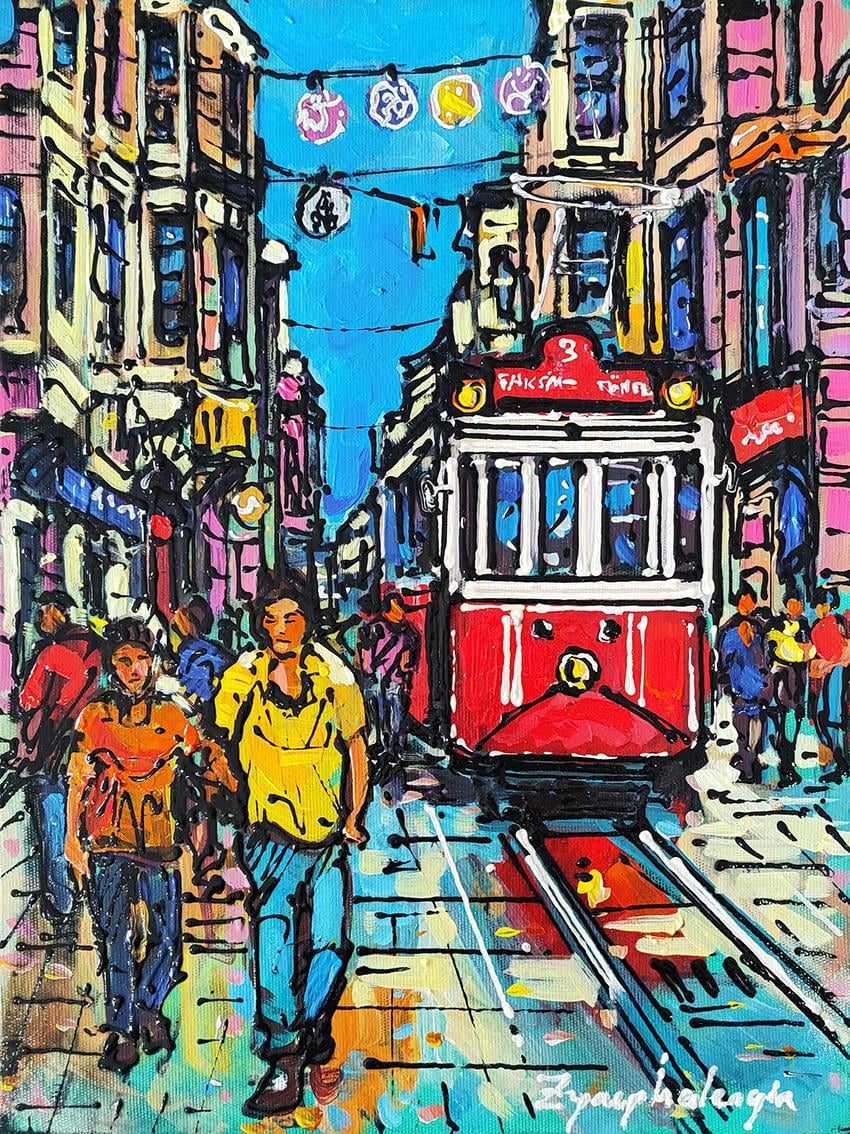 Taksim Görkemi | Yağlı Boya Tablo