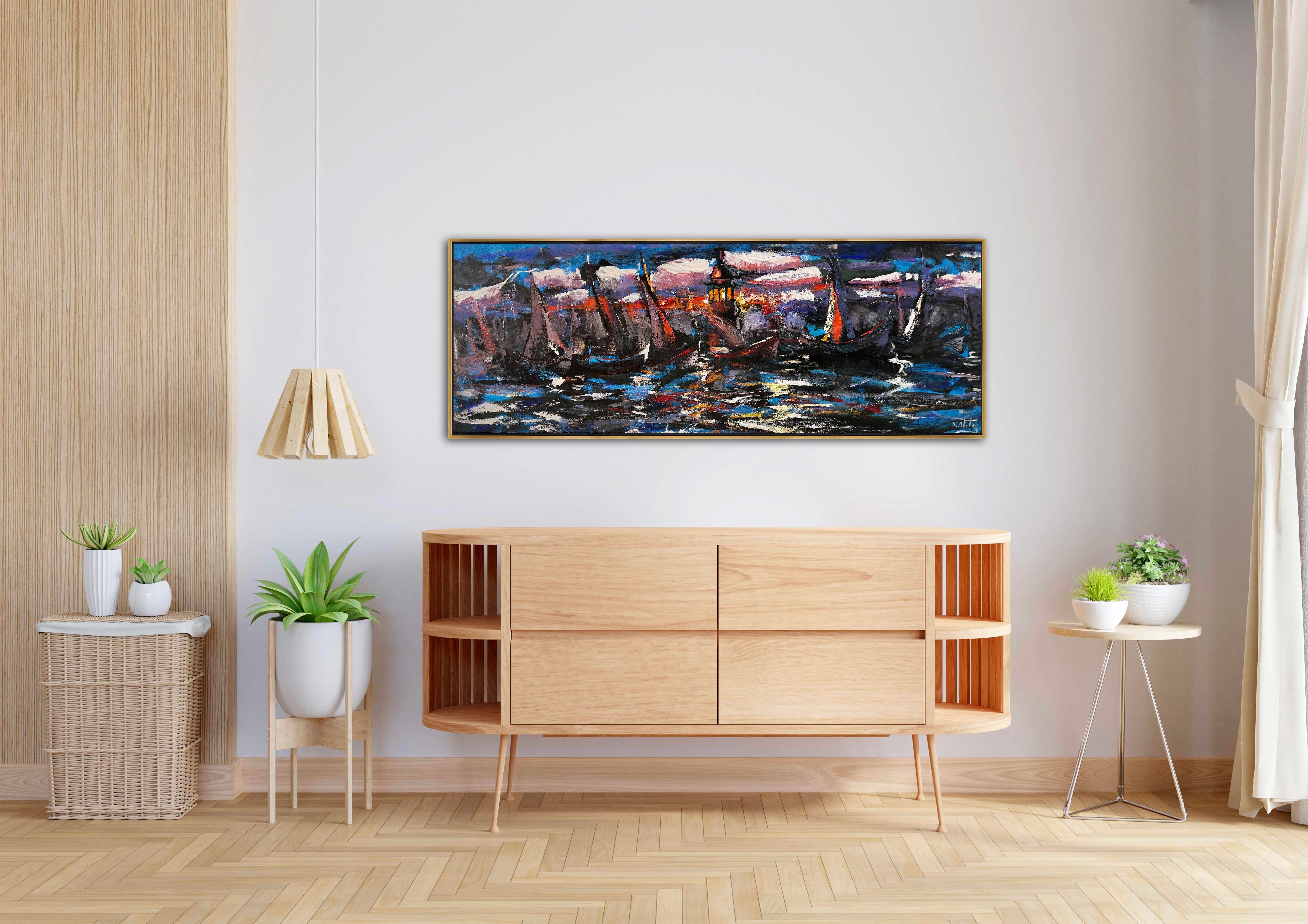 Tekneler Alabora  | Yağlı Boya Tablo