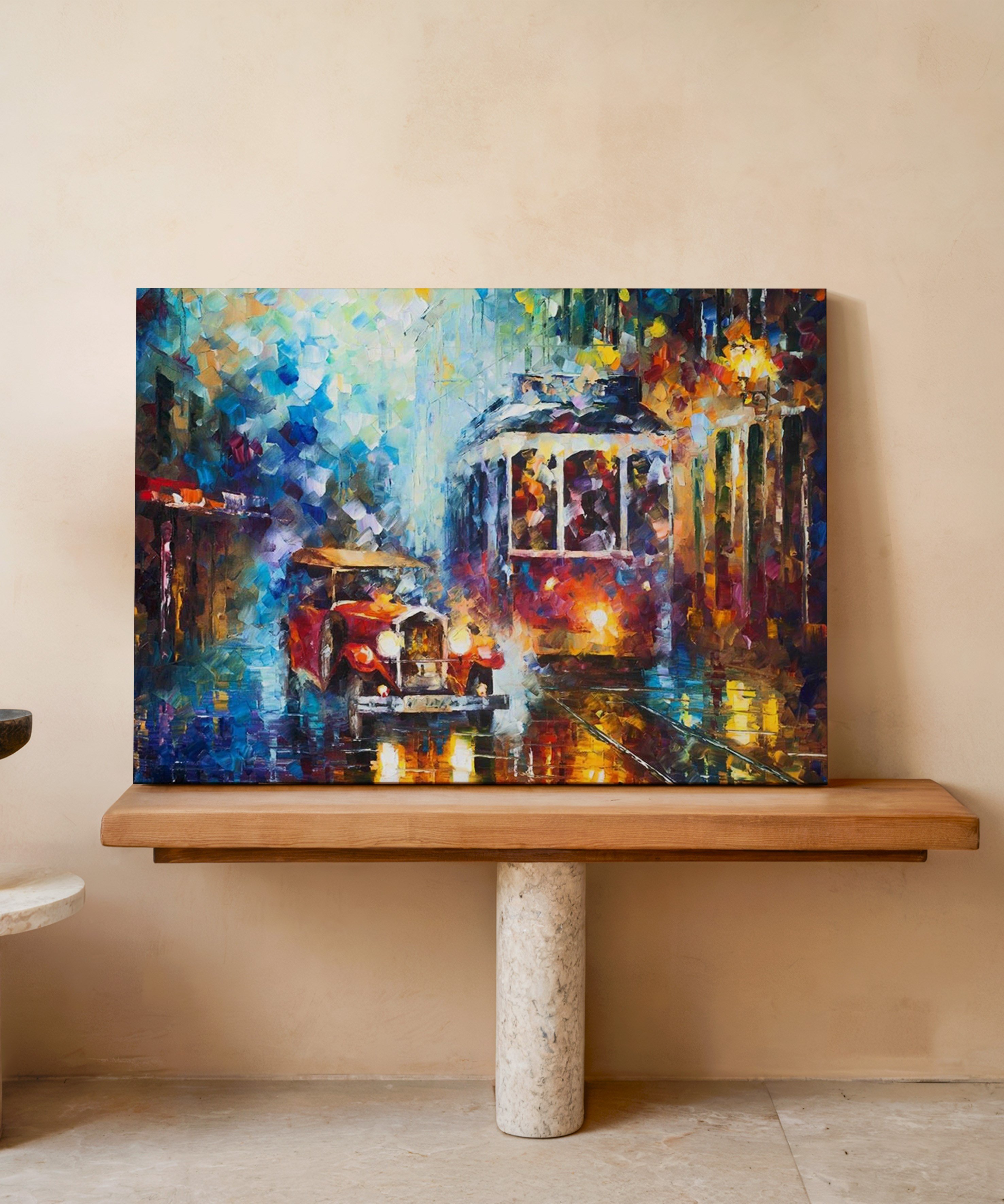 Telaş | Yağlıboya dokulu canvas baskı