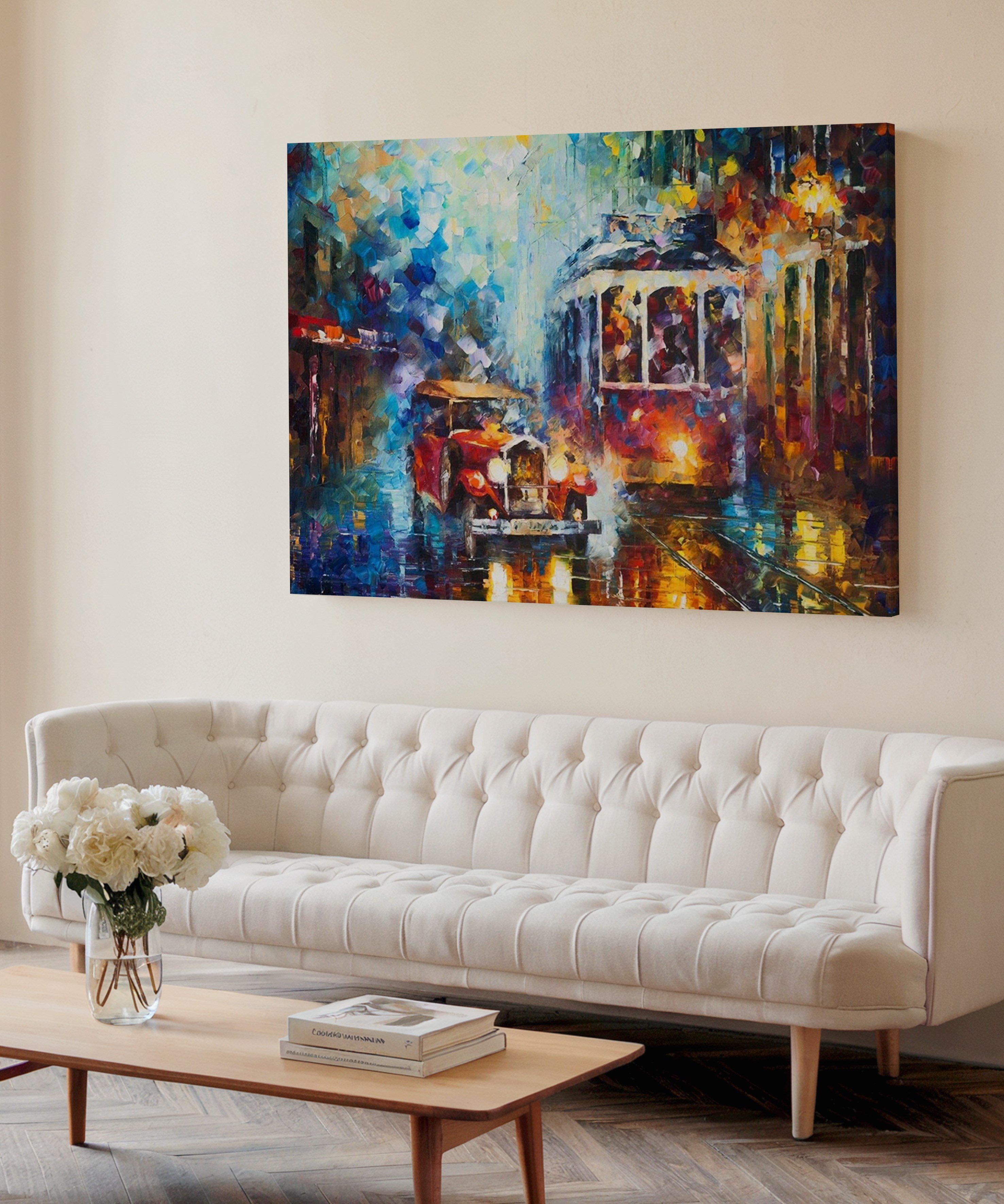 Telaş | Yağlıboya dokulu canvas baskı