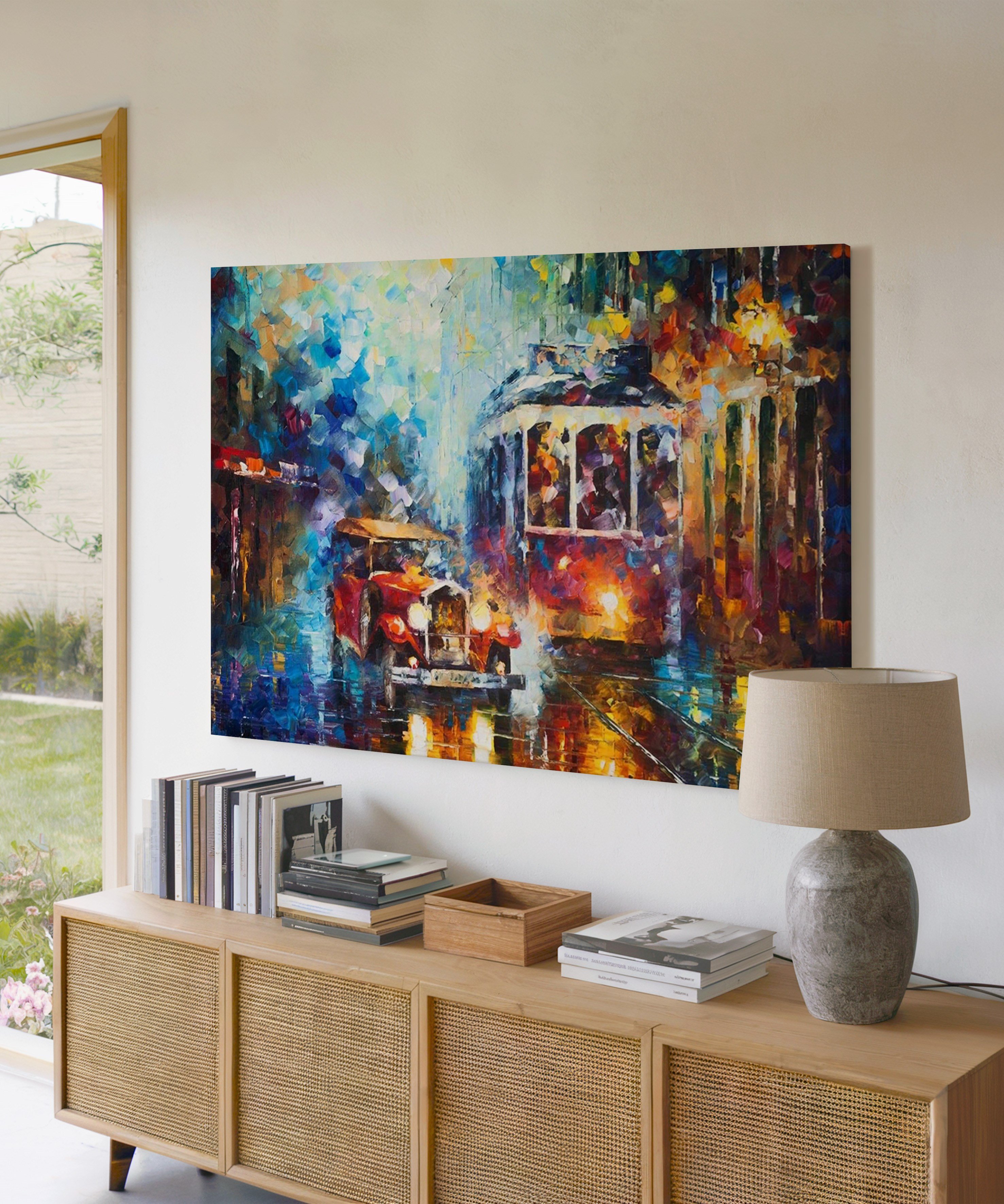 Telaş | Yağlıboya dokulu canvas baskı
