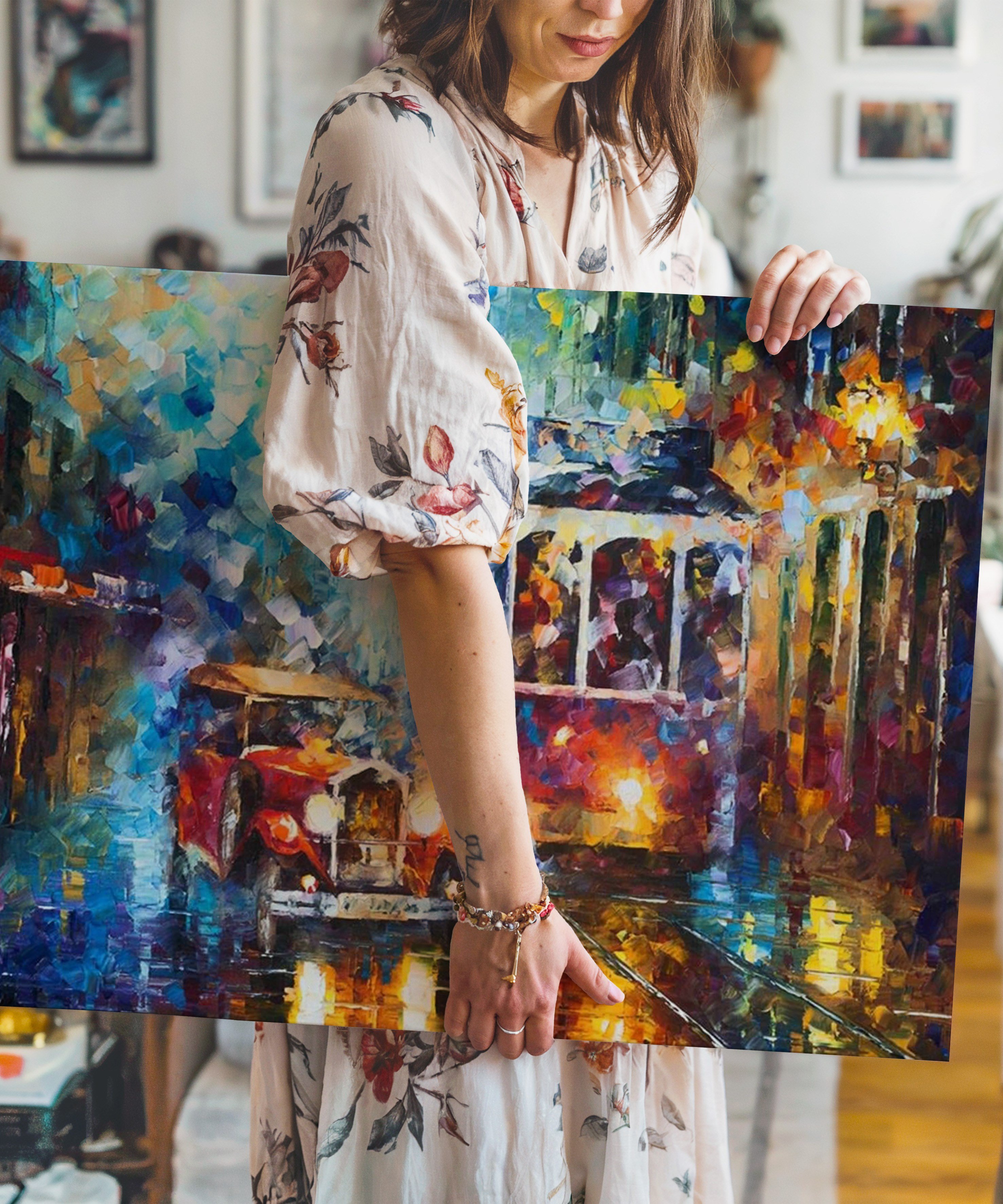 Telaş | Yağlıboya dokulu canvas baskı