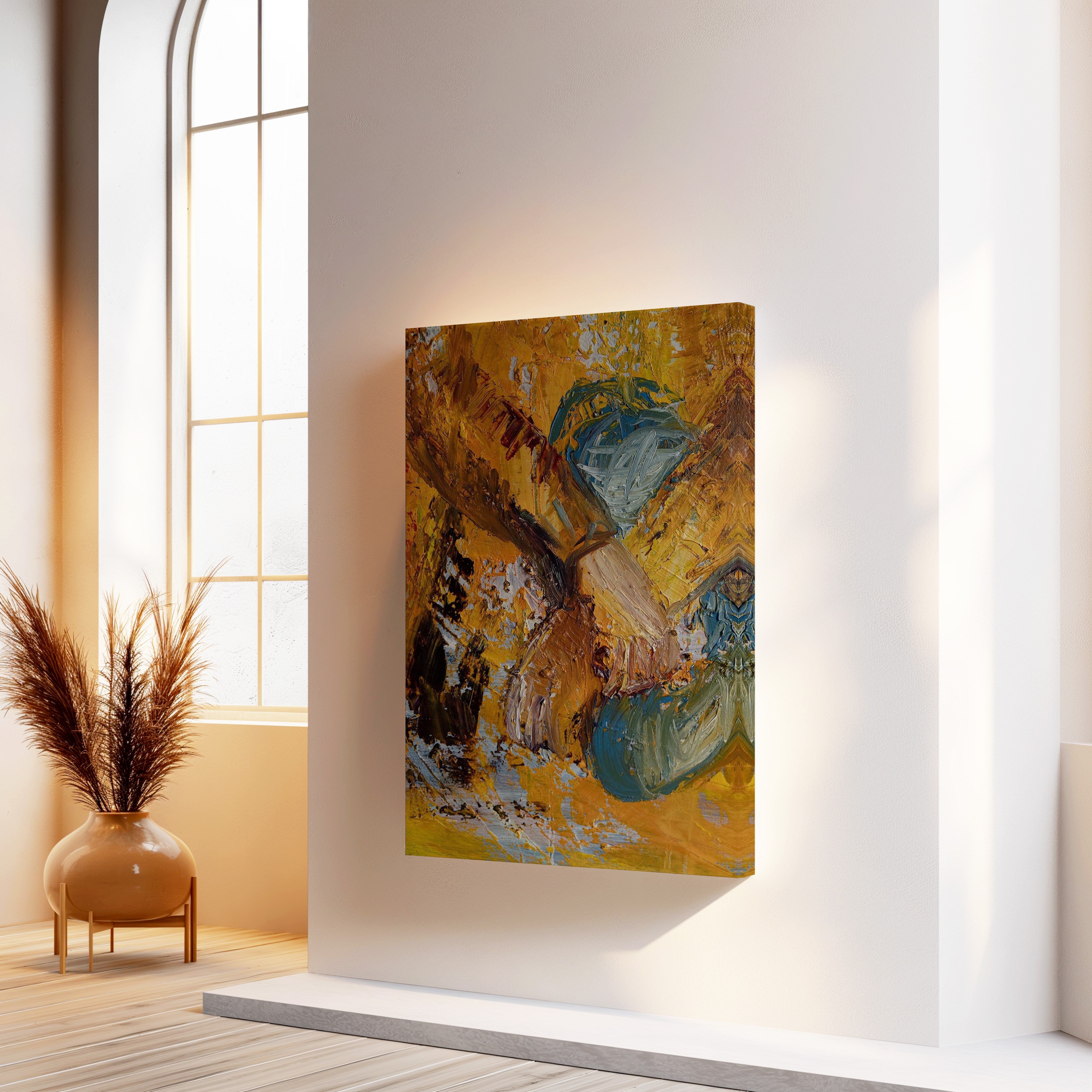 Toprağın Hafızası | Yağlı Boya Dokulu Canvas Baskı