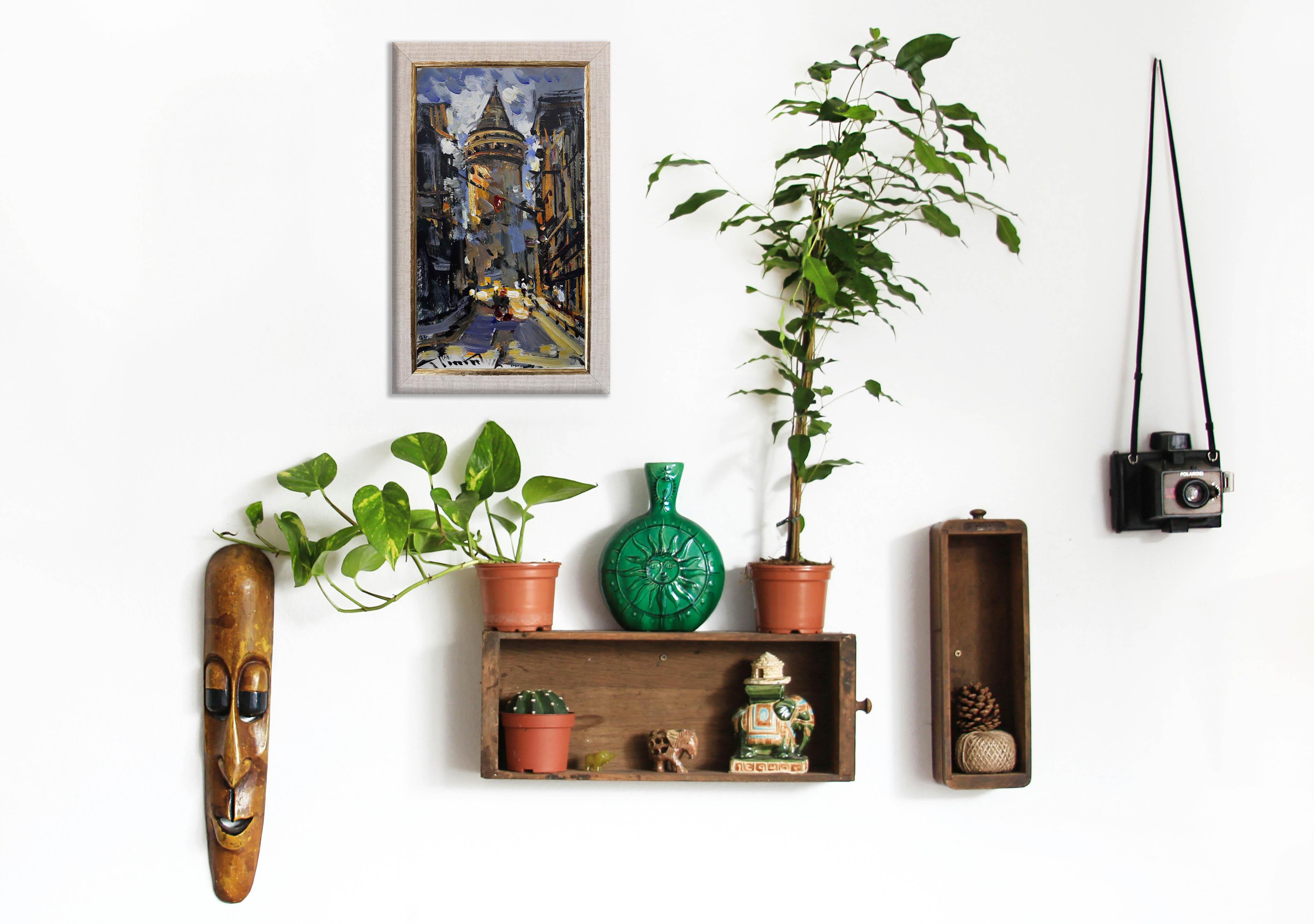 Toprak Paletinde Galata | Yağlı Boya Tablo