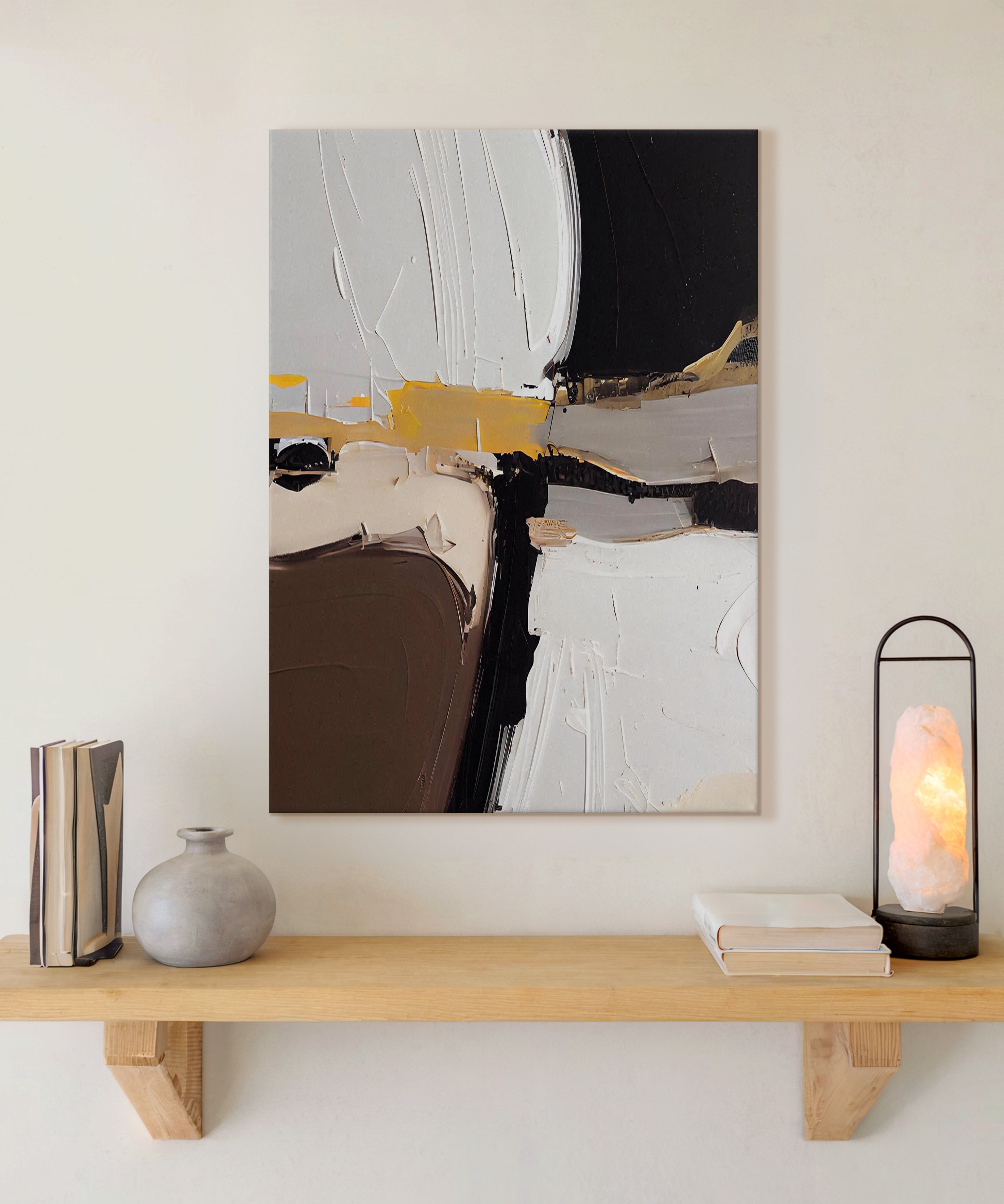 Toprak ve Işık | Yağlı Boya Dokulu Canvas Baskı
