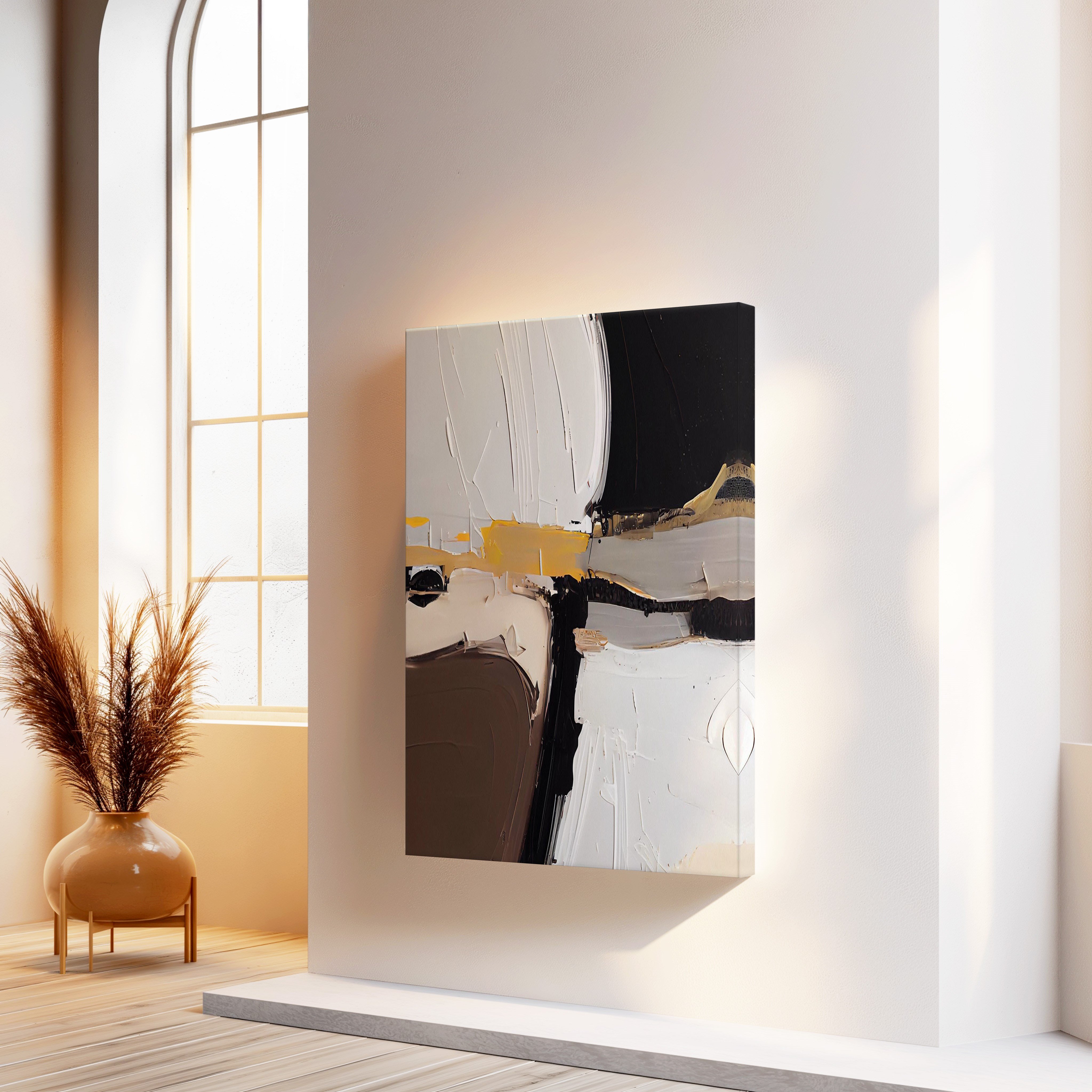 Toprak ve Işık | Yağlı Boya Dokulu Canvas Baskı