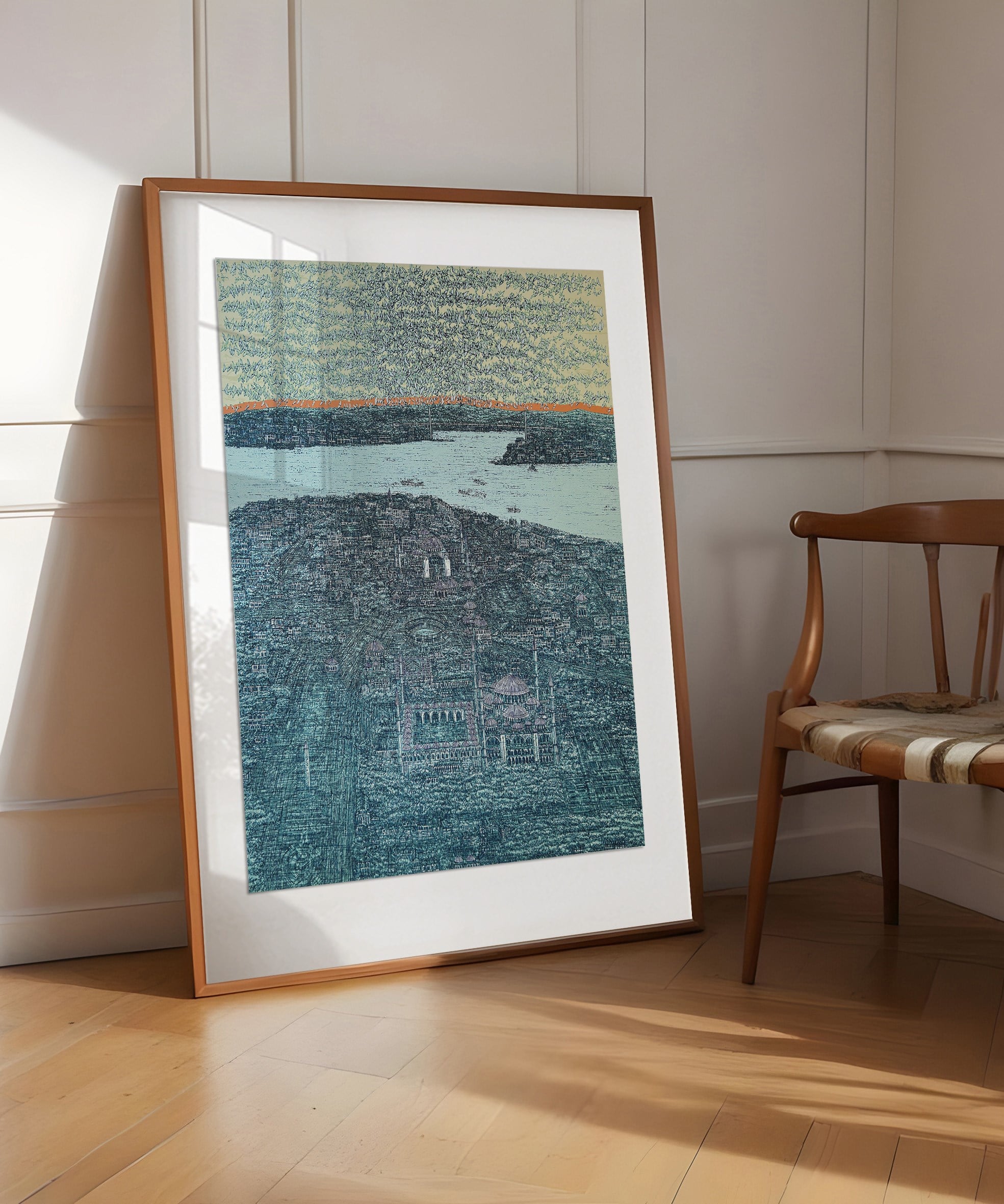 Turkuaz İstanbul da Kuşlar 28/100  | DEVRİM ERBİL GICLÉE  BASKI