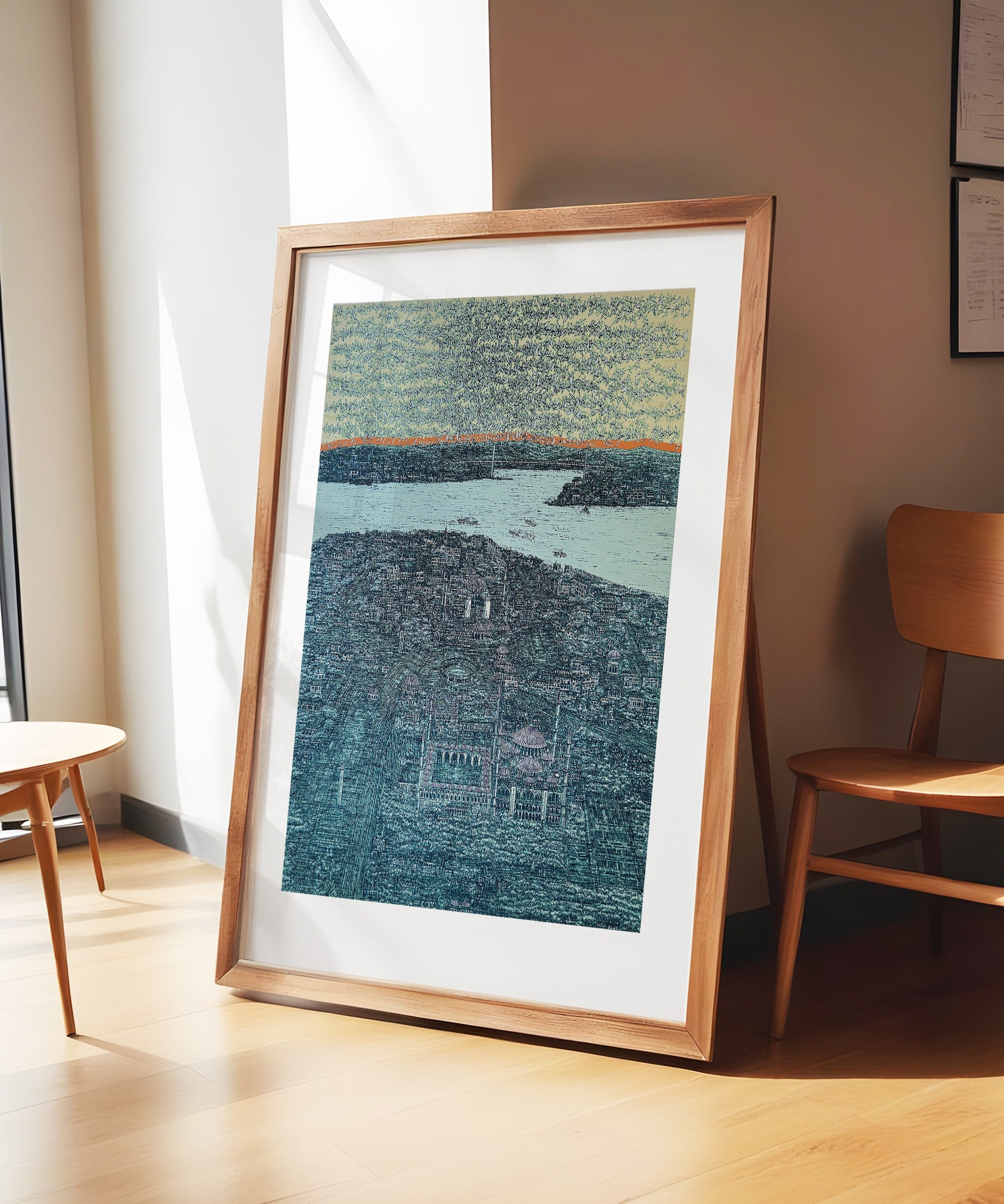 Turkuaz İstanbul da Kuşlar 28/100  | DEVRİM ERBİL GICLÉE  BASKI