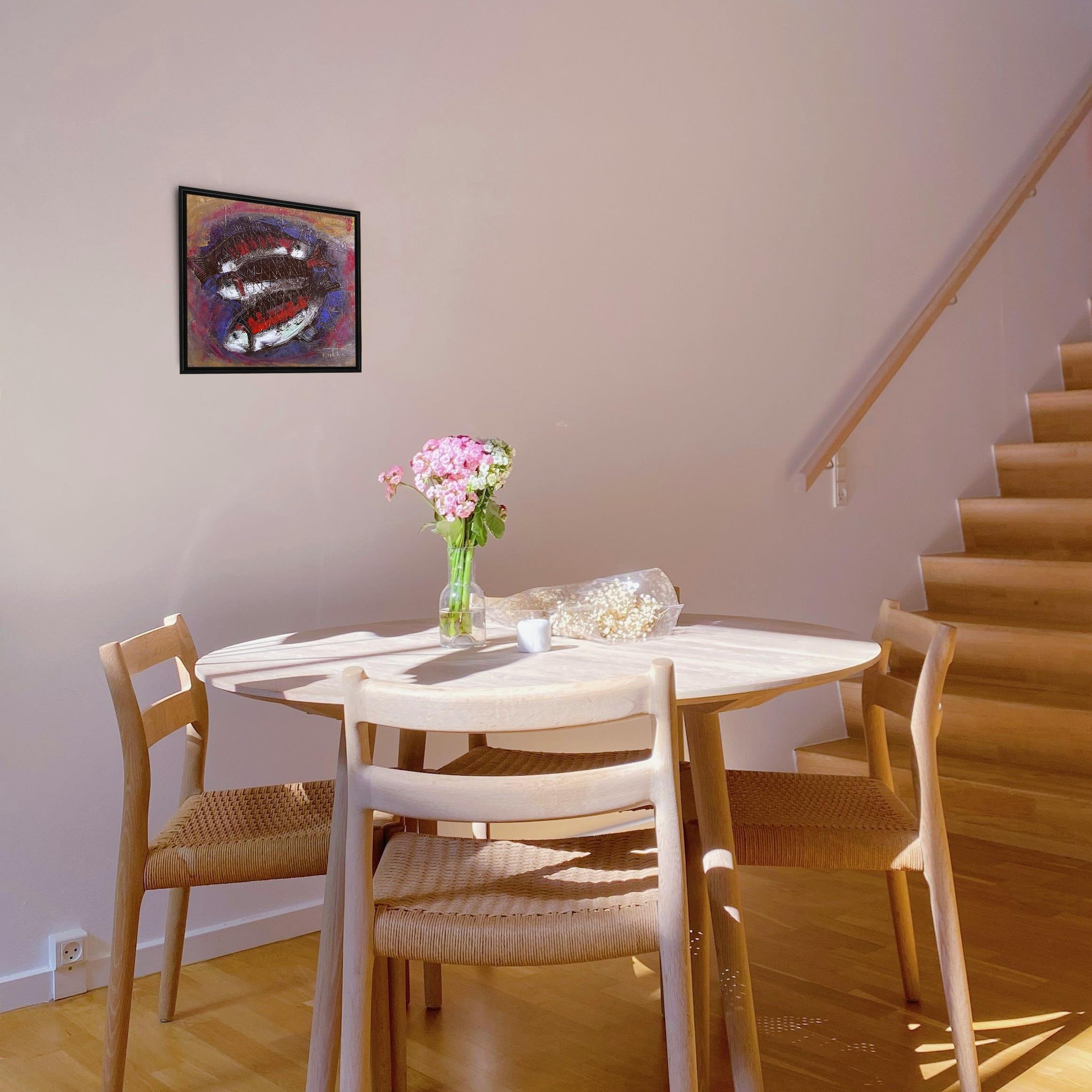 Üç Balık  | Yağlı Boya Tablo 