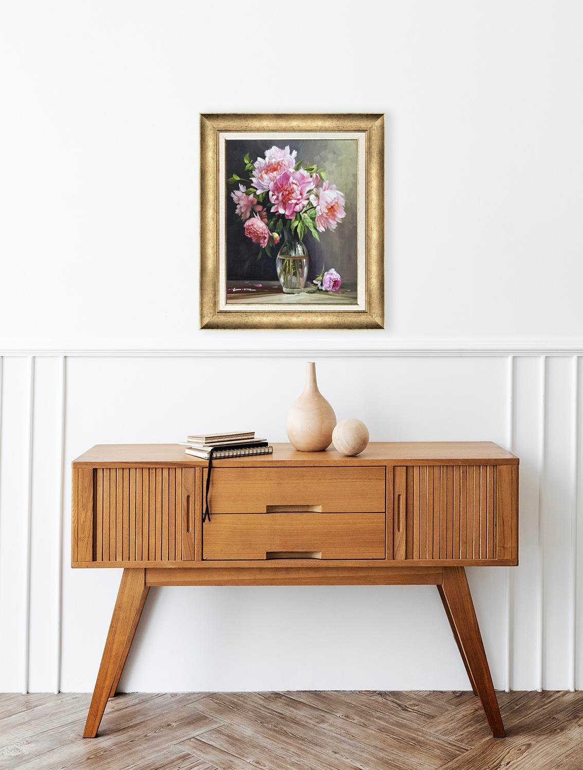 Vazoda Şakayık Çiçekleri  | Yağlı Boya Tablo