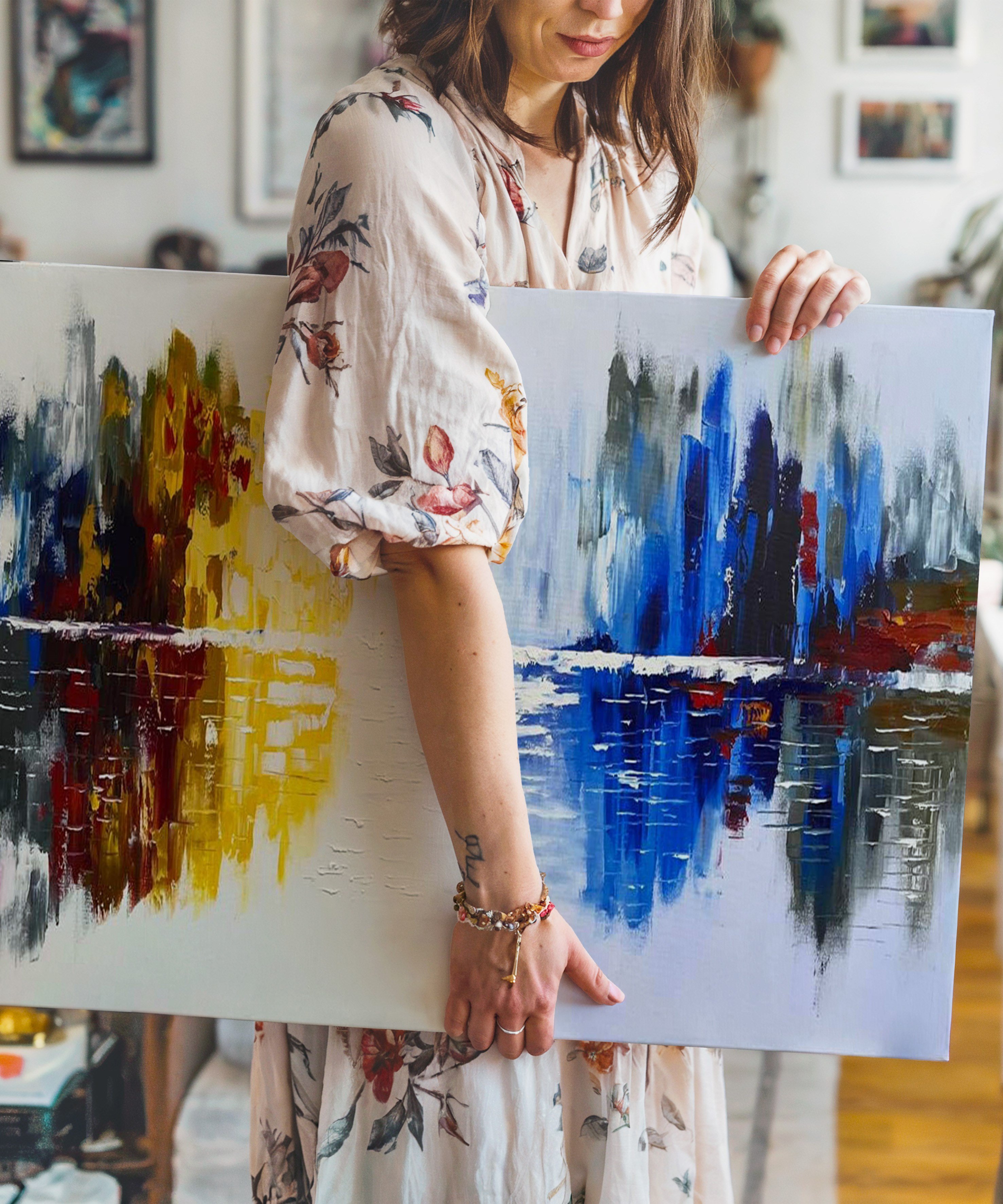 Yansımalar | Yağlı Boya Dokulu Canvas Baskı