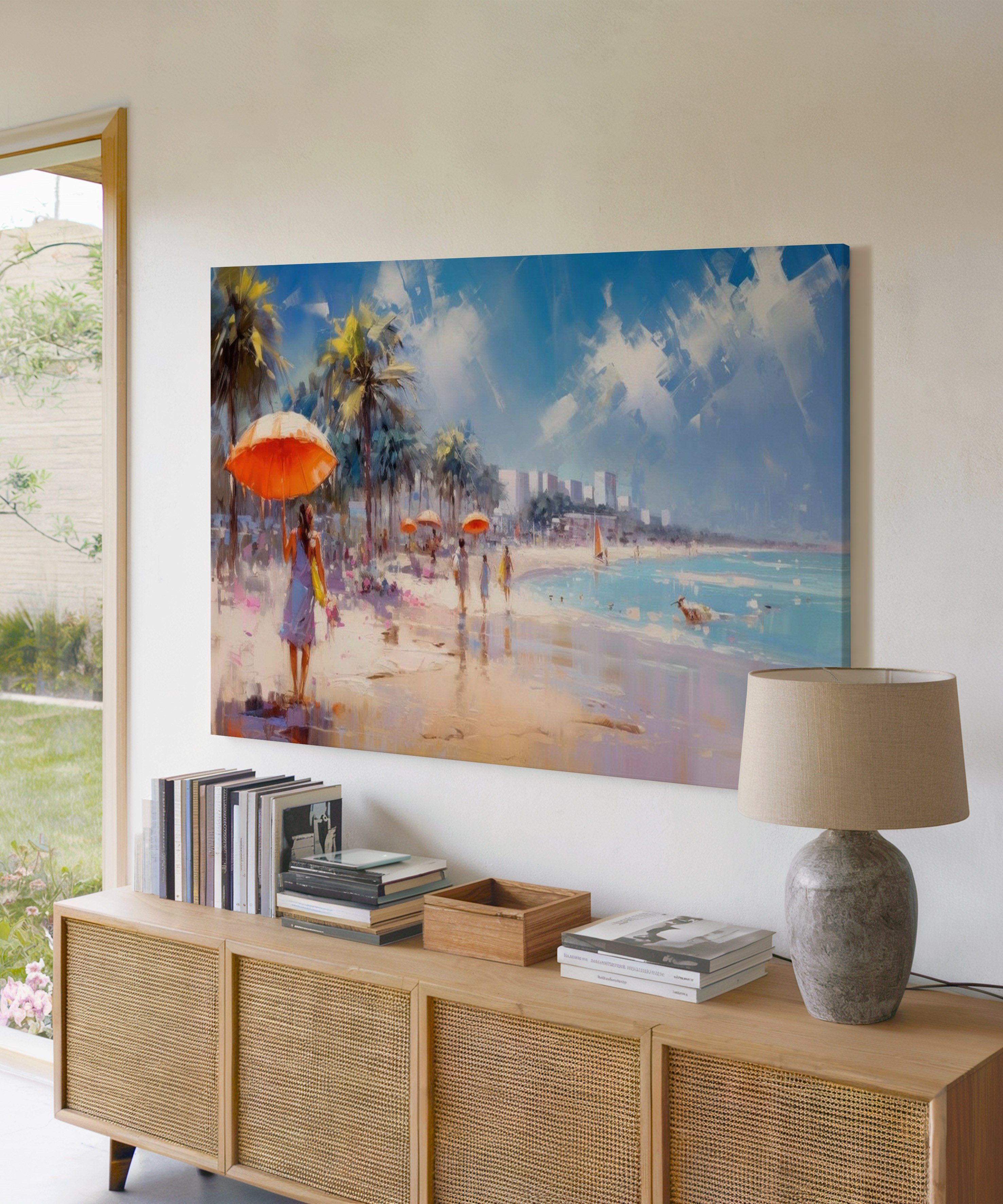 Yaz Esintisi | Yağlı Boya Dokulu Canvas Baskı