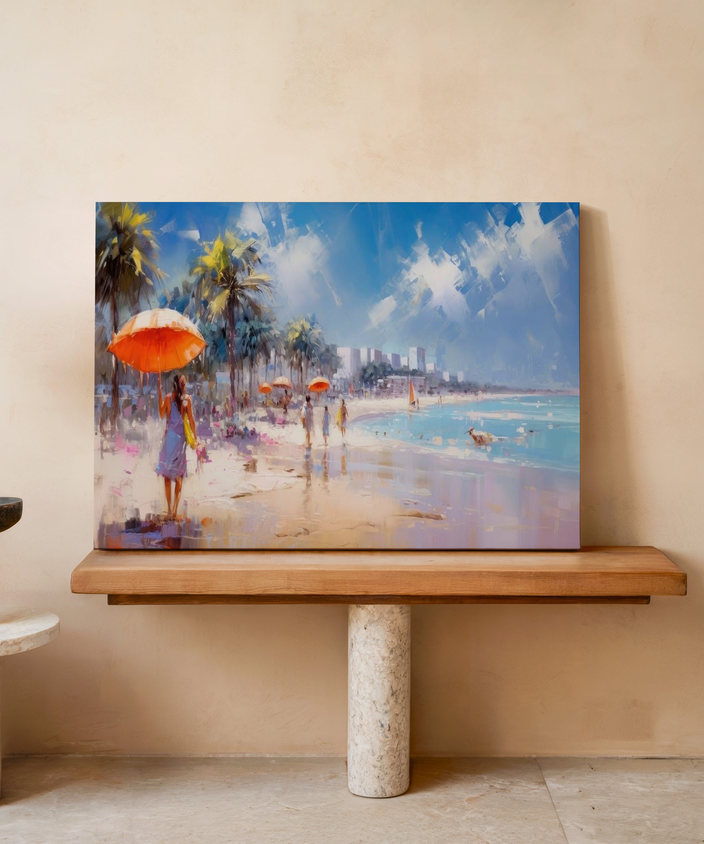 Yaz Esintisi | Yağlı Boya Dokulu Canvas Baskı