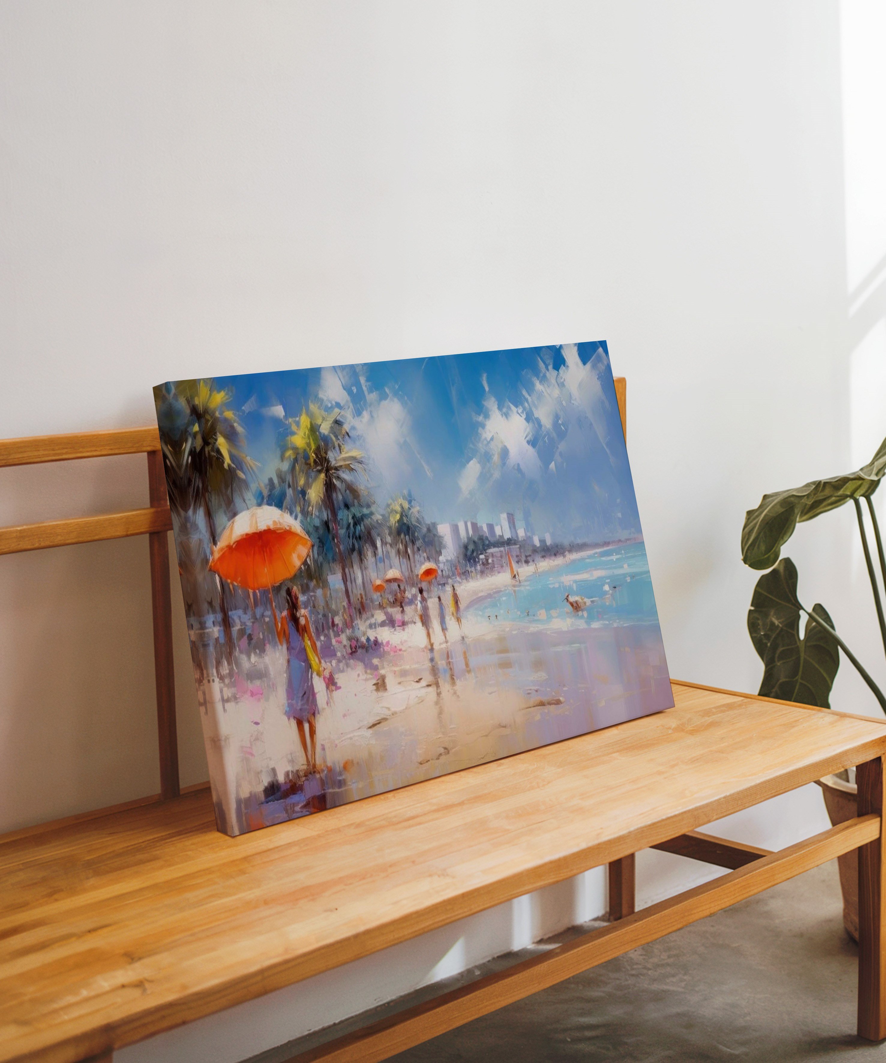 Yaz Esintisi | Yağlı Boya Dokulu Canvas Baskı