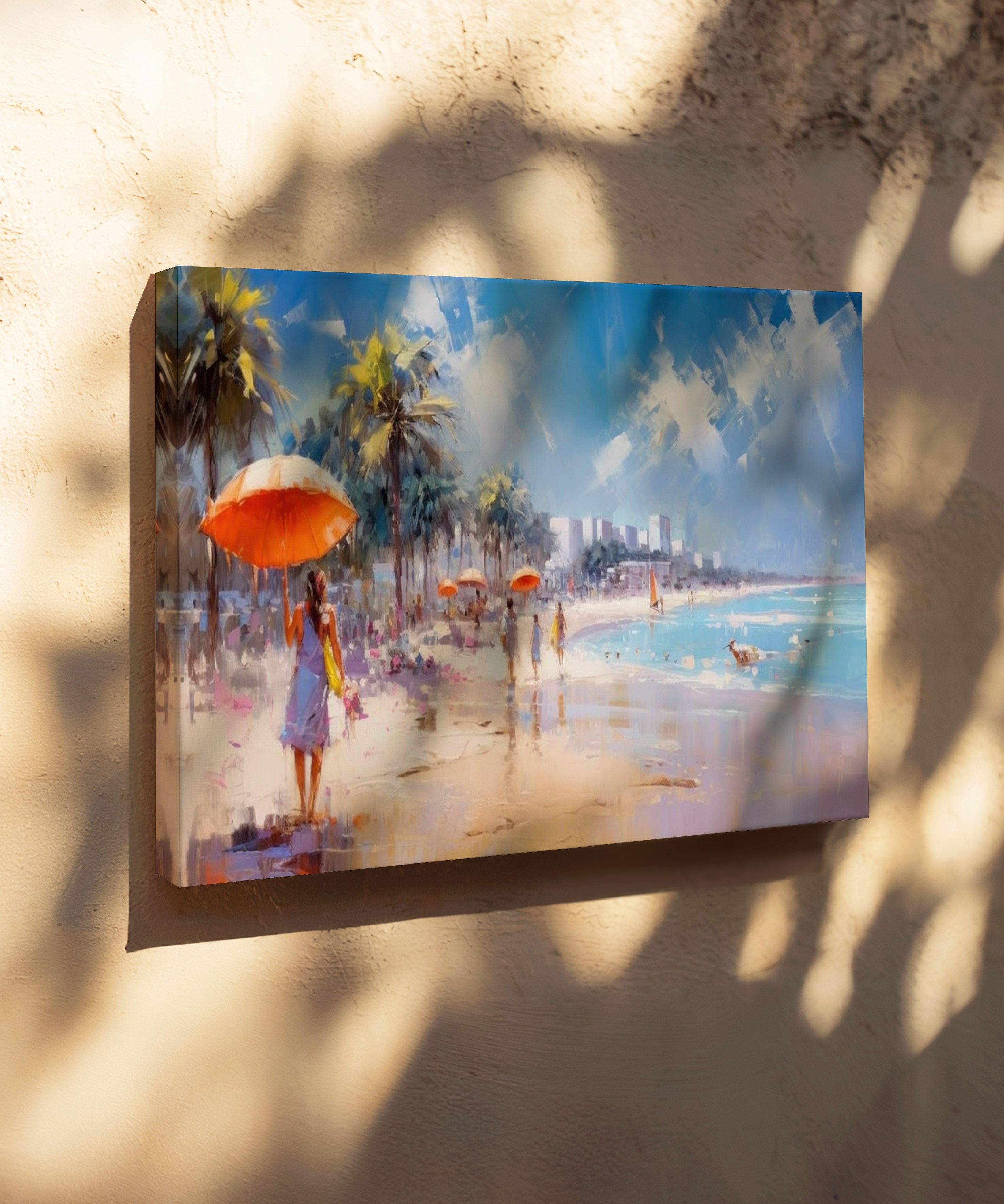 Yaz Esintisi | Yağlı Boya Dokulu Canvas Baskı