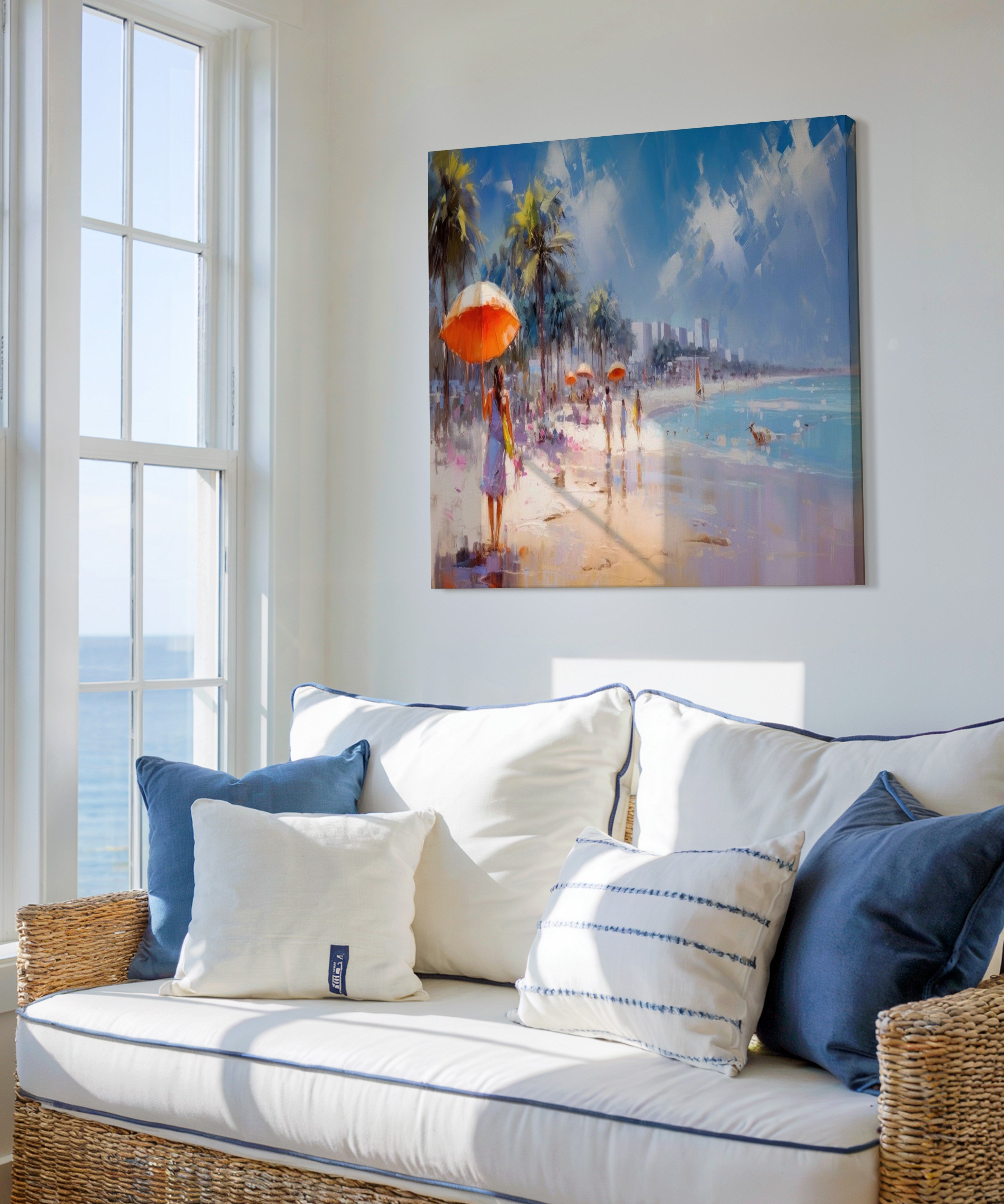 Yaz Esintisi | Yağlı Boya Dokulu Canvas Baskı