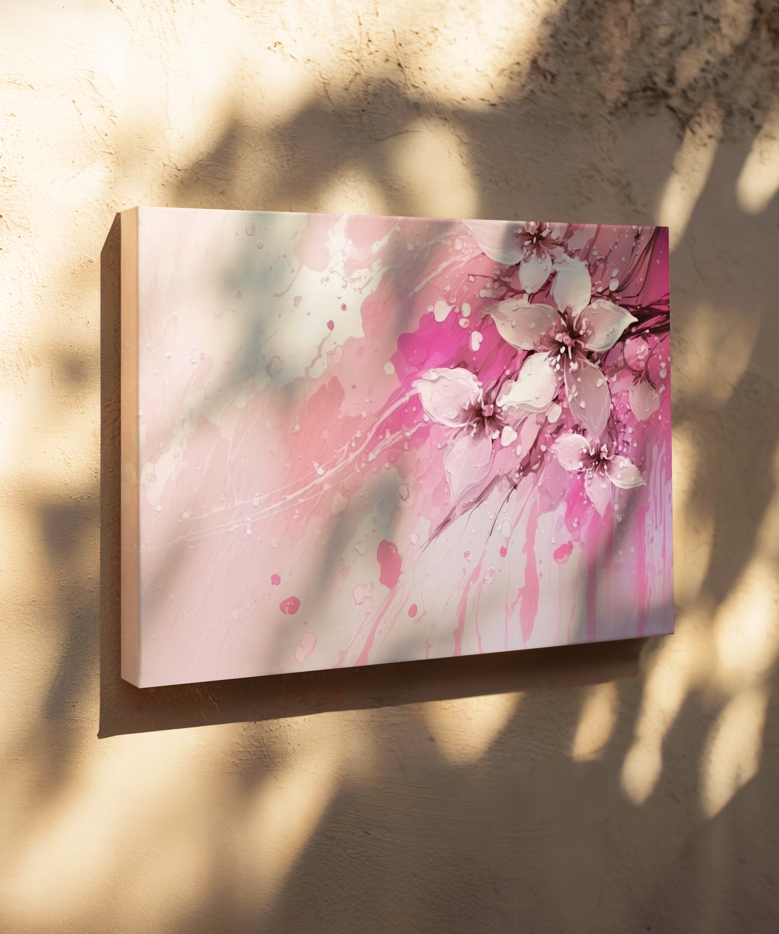 Yeni Bahar Çiçekleri | Yağlıboya dokulu canvas baskı