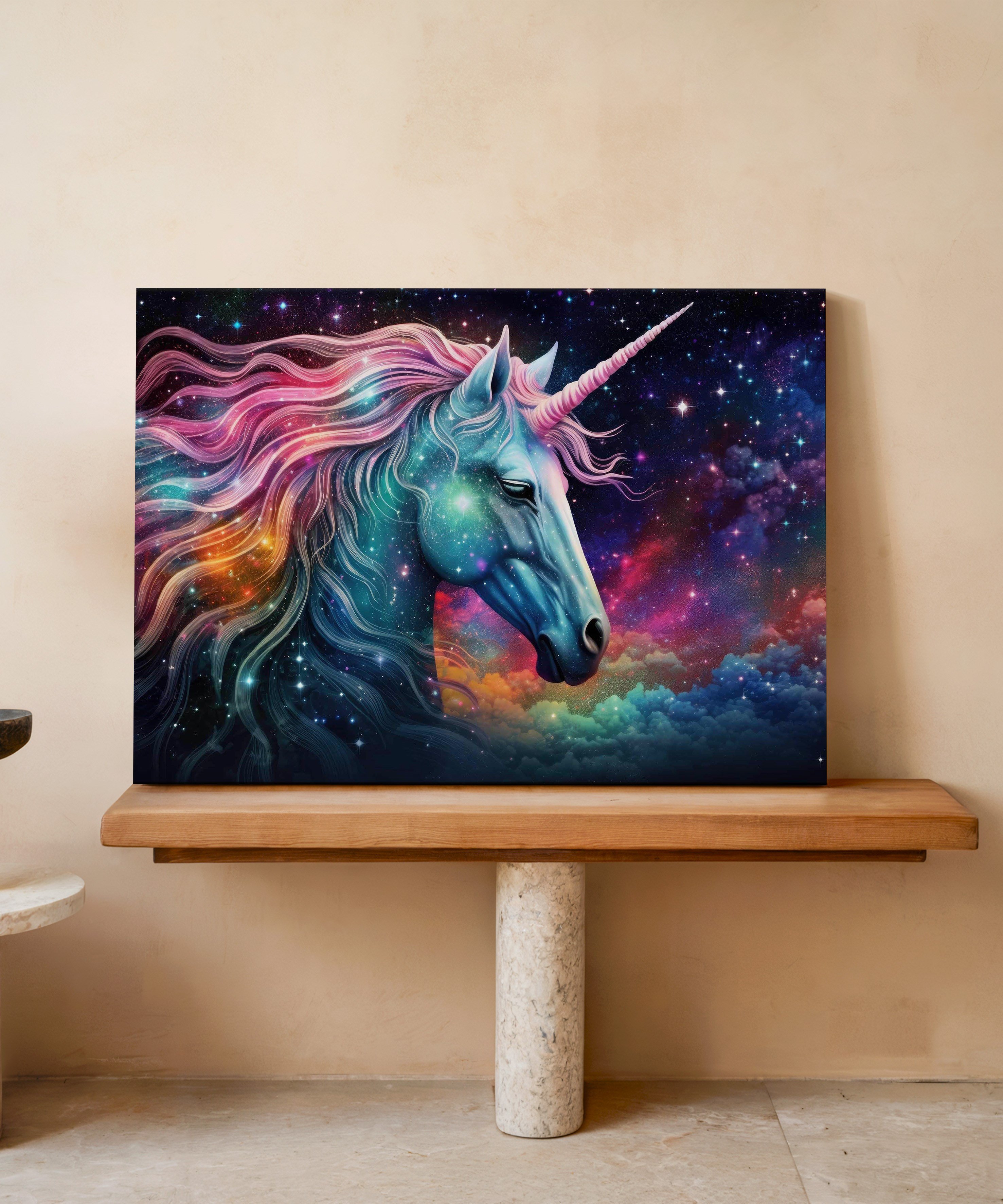 Yıldız Sessizliği | Yağlı Boya Dokulu Canvas Baskı