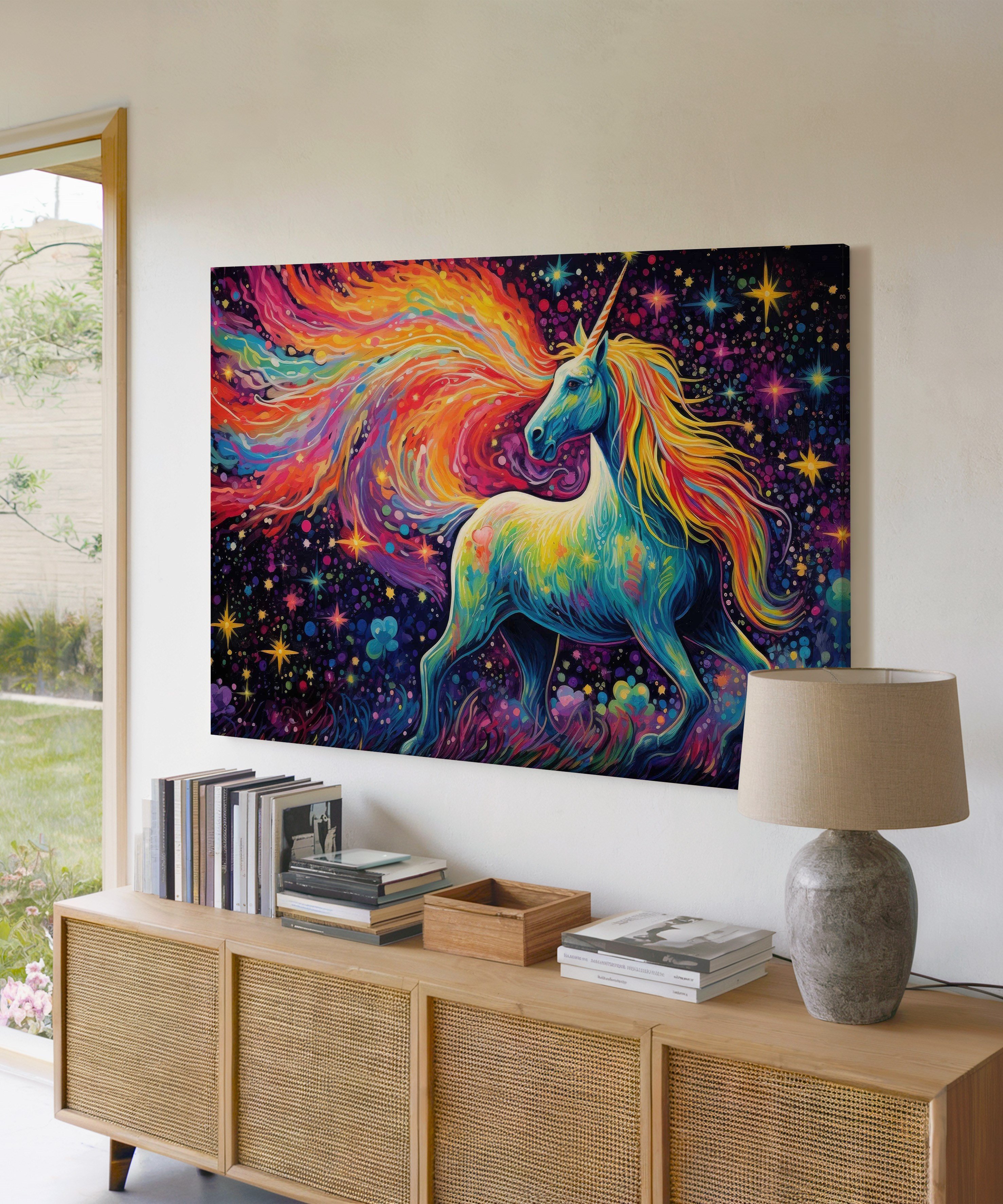 Yıldızların Varisi | Yağlı Boya Dokulu Canvas Baskı