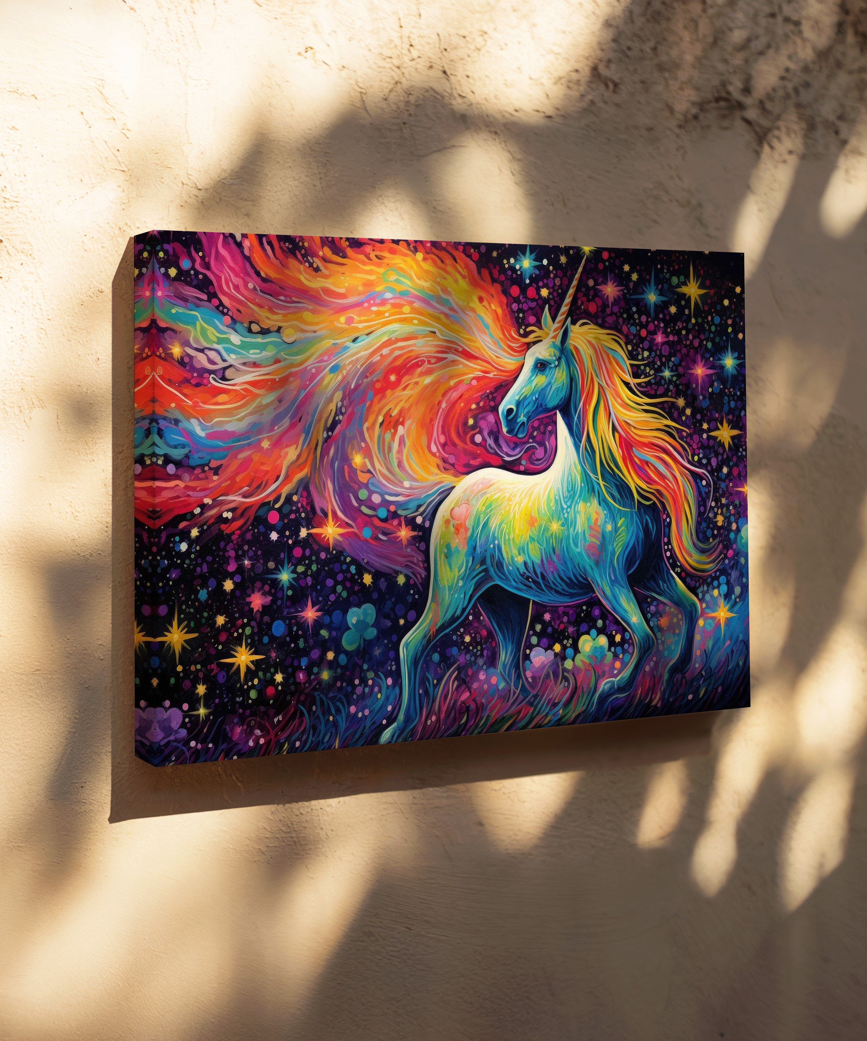 Yıldızların Varisi | Yağlı Boya Dokulu Canvas Baskı