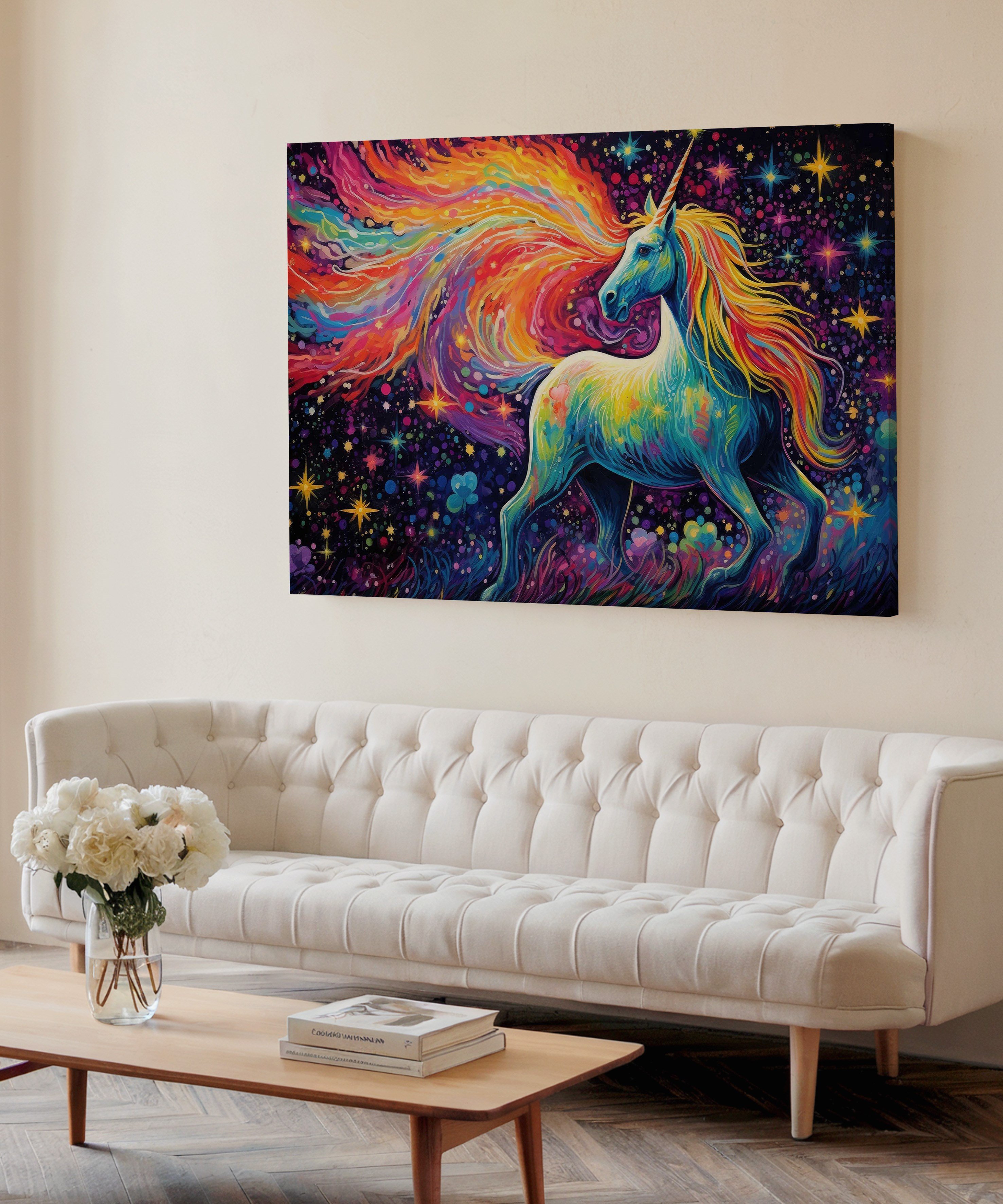Yıldızların Varisi | Yağlı Boya Dokulu Canvas Baskı