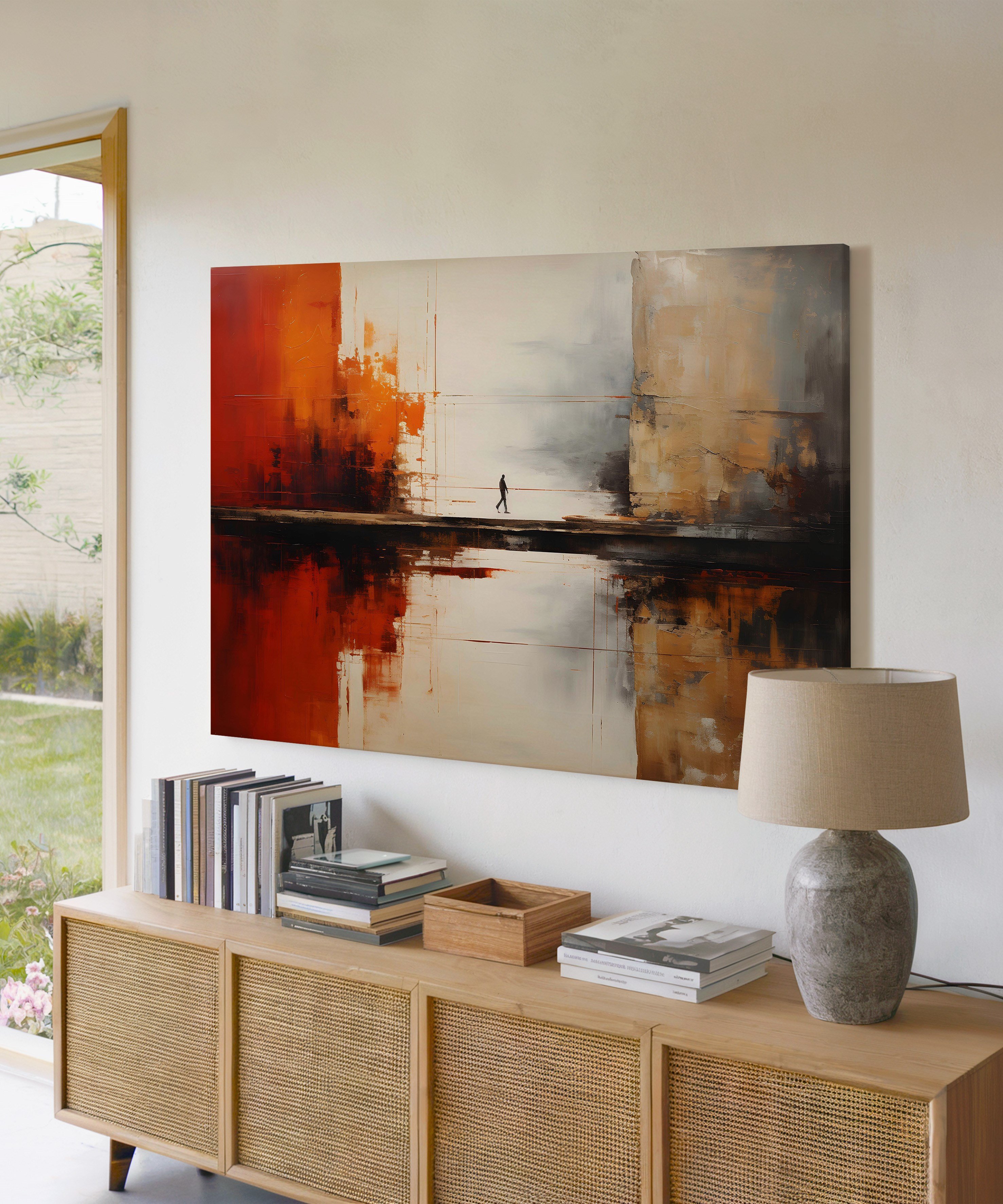 Yol Ayrımı | Yağlıboya dokulu canvas baskı