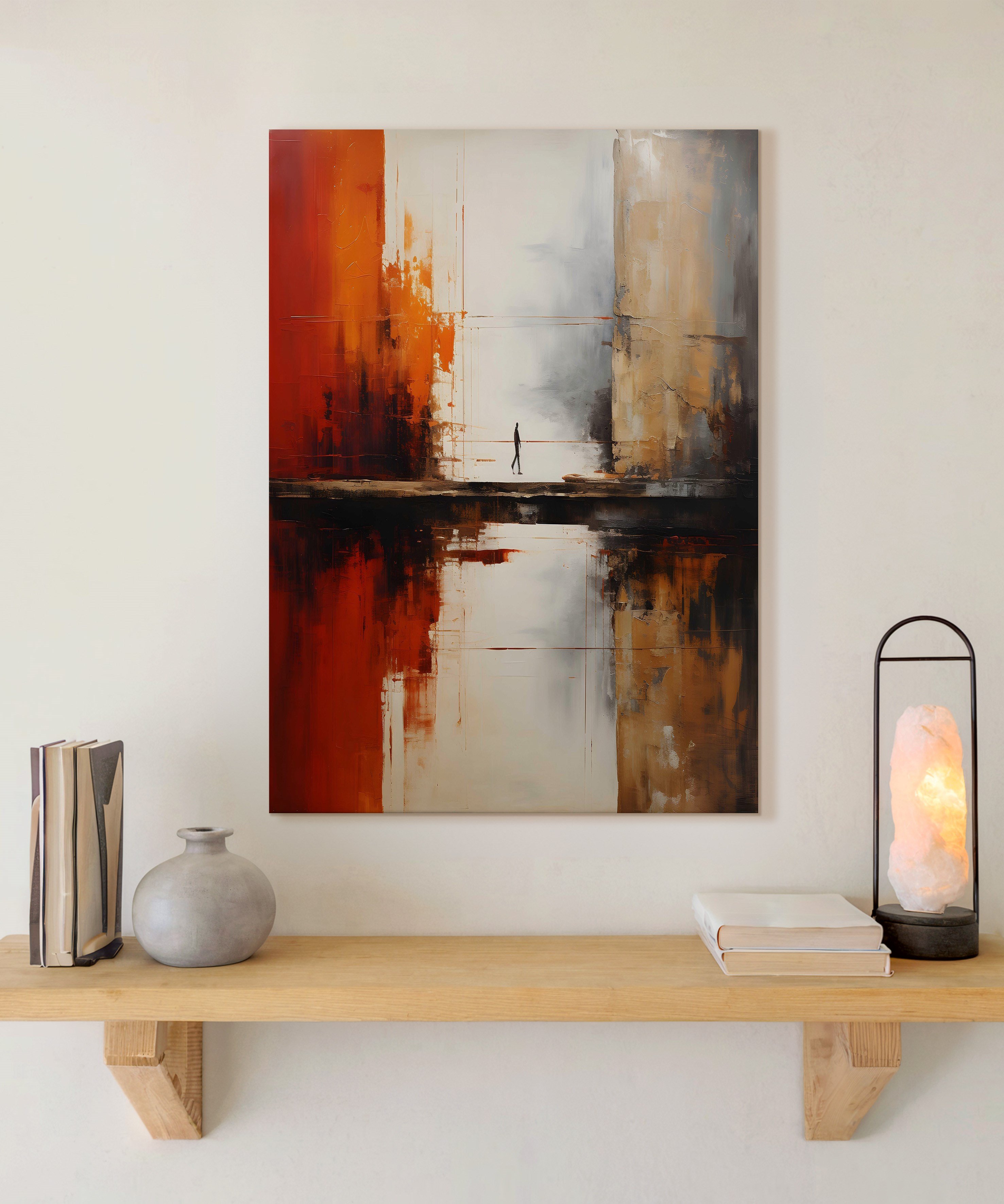 Yol Ayrımı | Yağlıboya dokulu canvas baskı