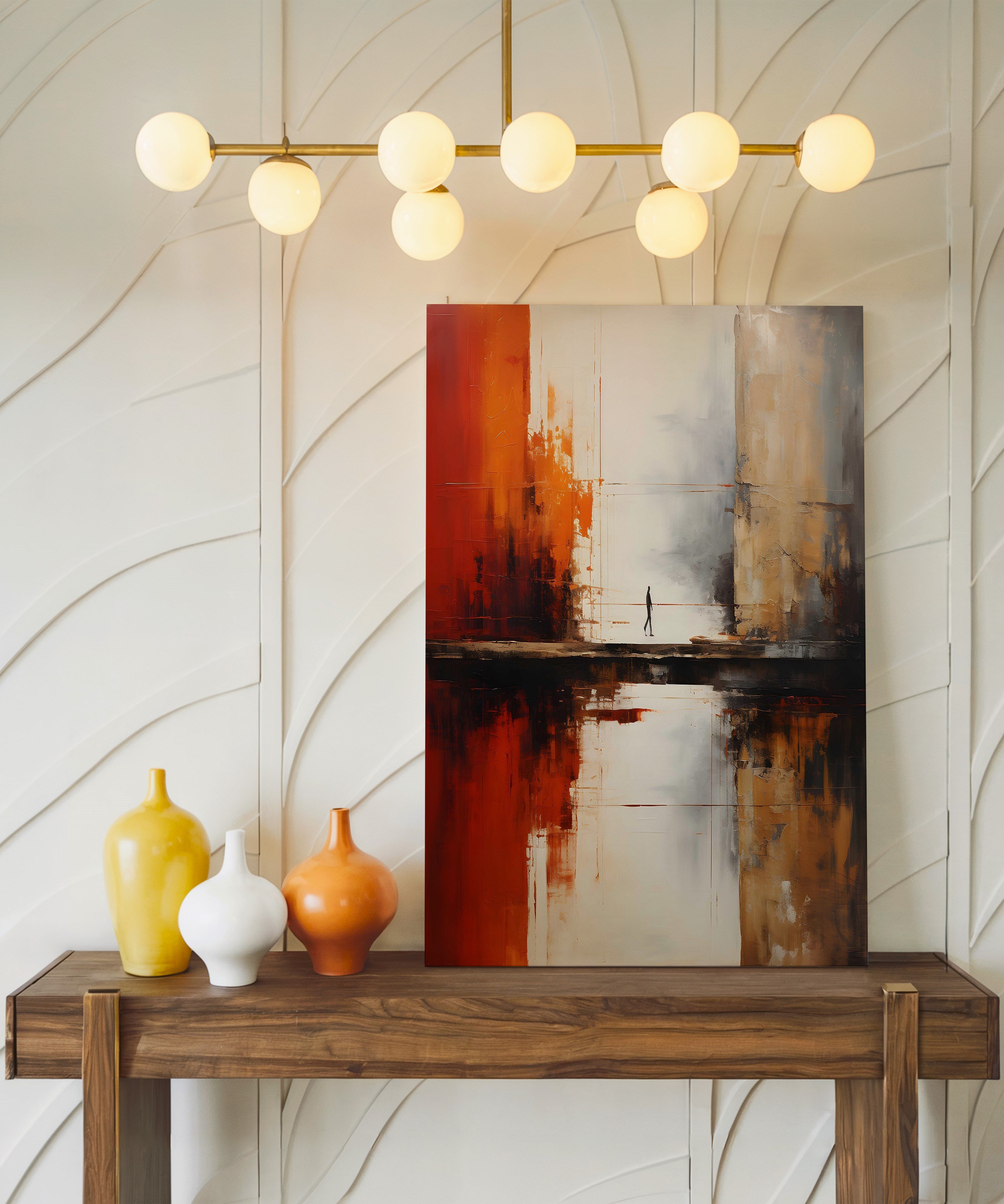 Yol Ayrımı | Yağlıboya dokulu canvas baskı