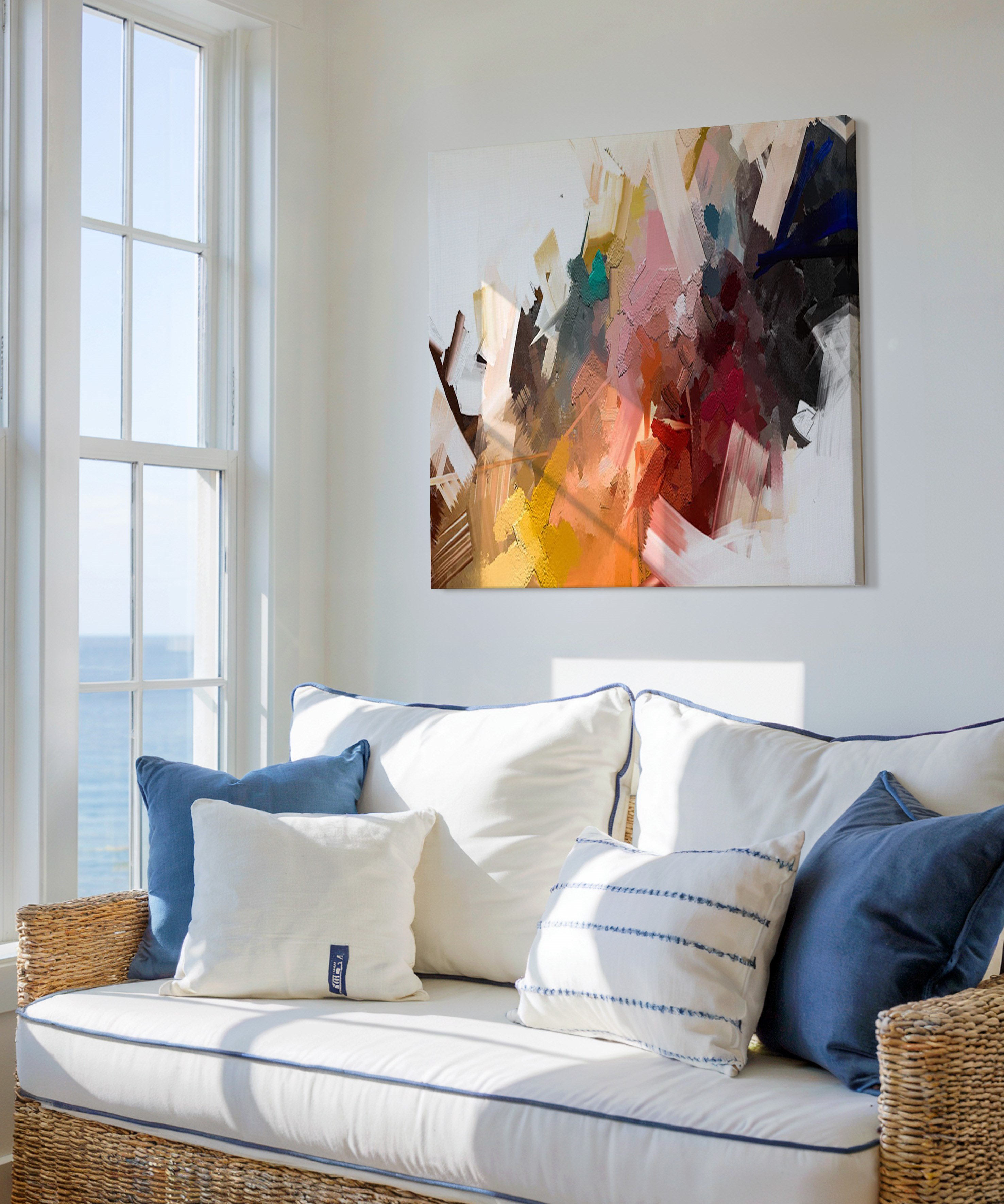 Yumuşak Geçiş | Yağlı Boya Dokulu Canvas Baskı
