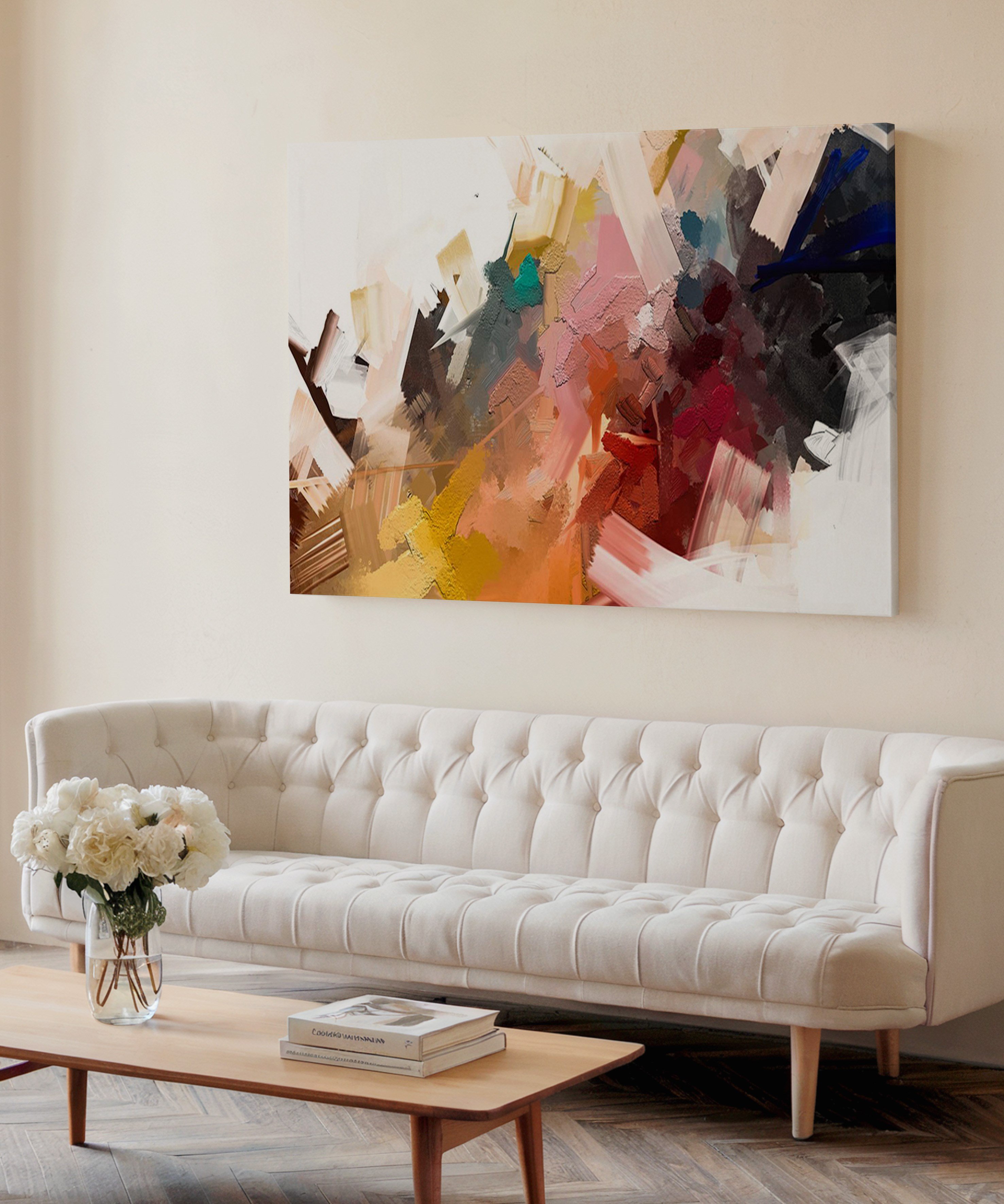 Yumuşak Geçiş | Yağlı Boya Dokulu Canvas Baskı