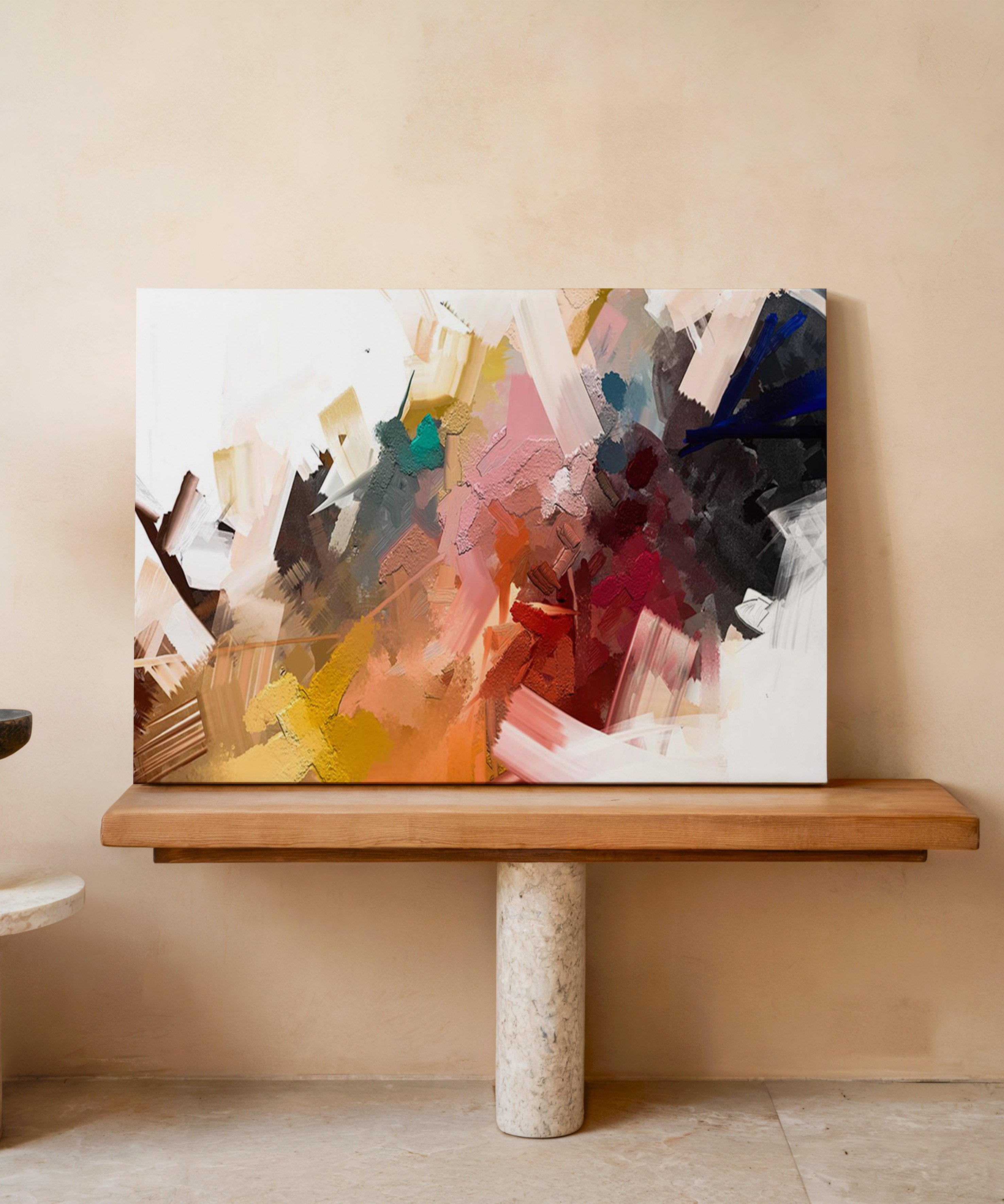 Yumuşak Geçiş | Yağlı Boya Dokulu Canvas Baskı