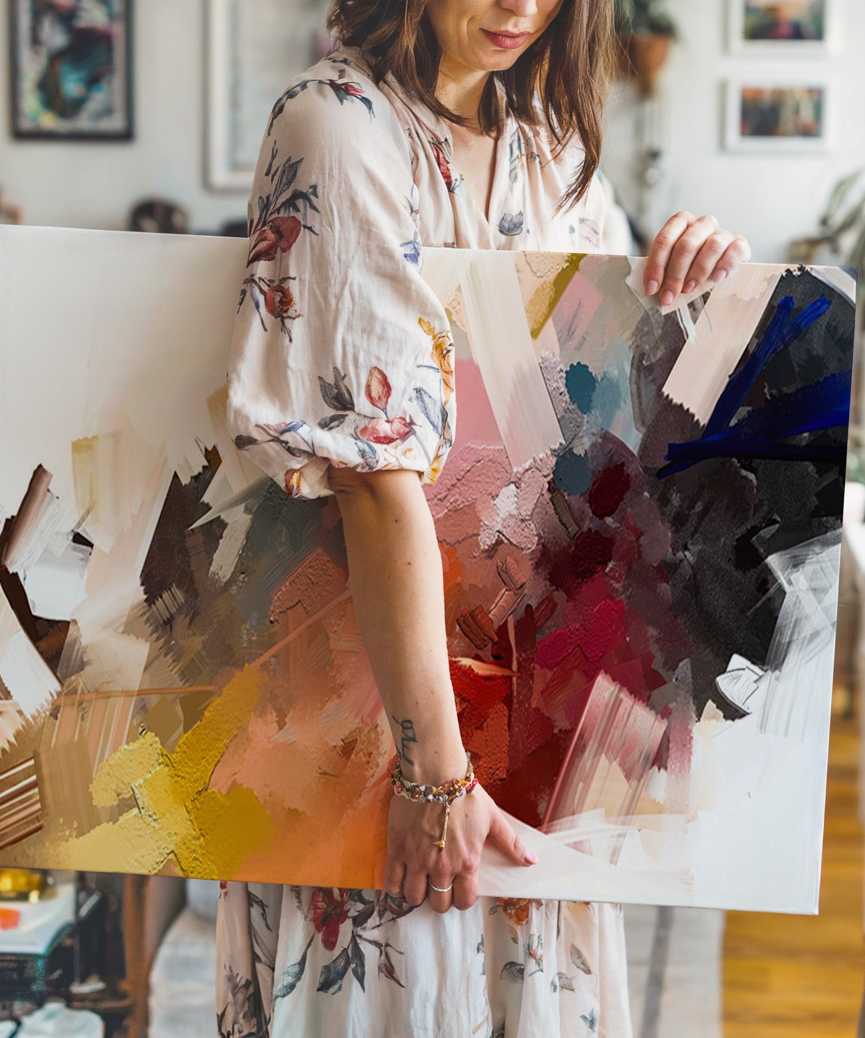 Yumuşak Geçiş | Yağlı Boya Dokulu Canvas Baskı