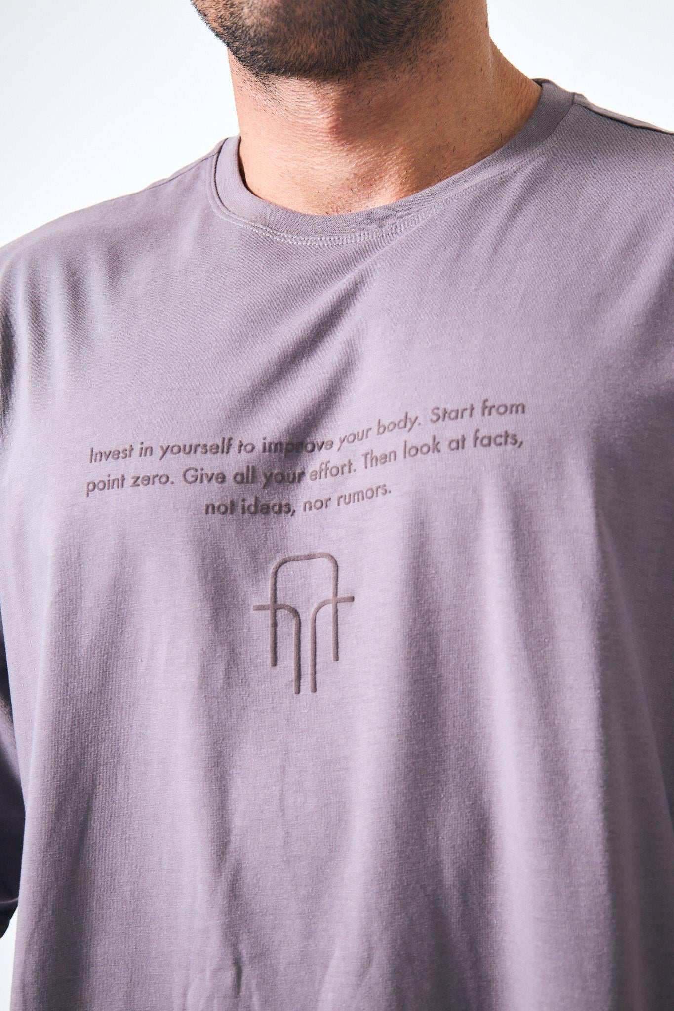 “1991” Arka Ve Ön Kabartma Baskılı Oversize - Lila