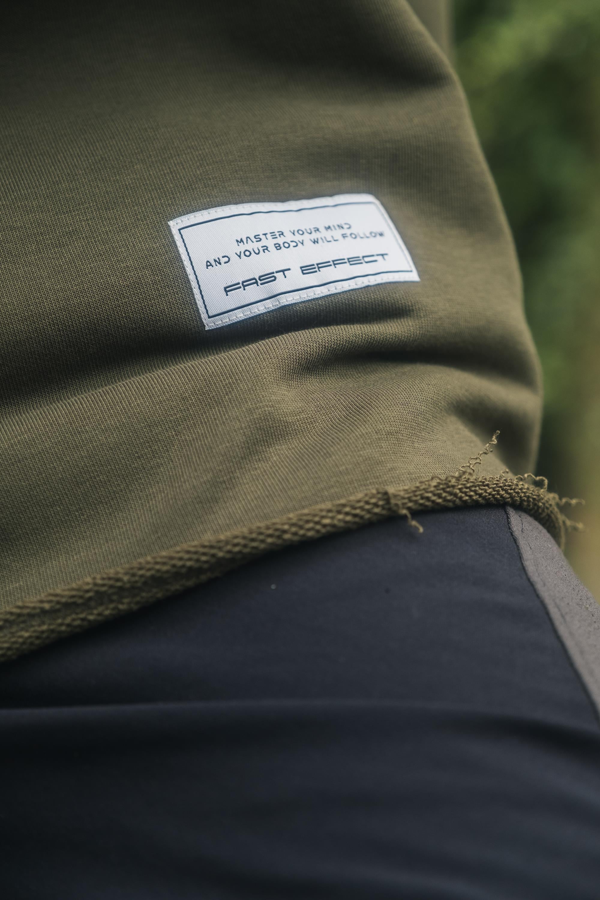 Dikişsiz Salaş Oversize Sweatshirt Haki