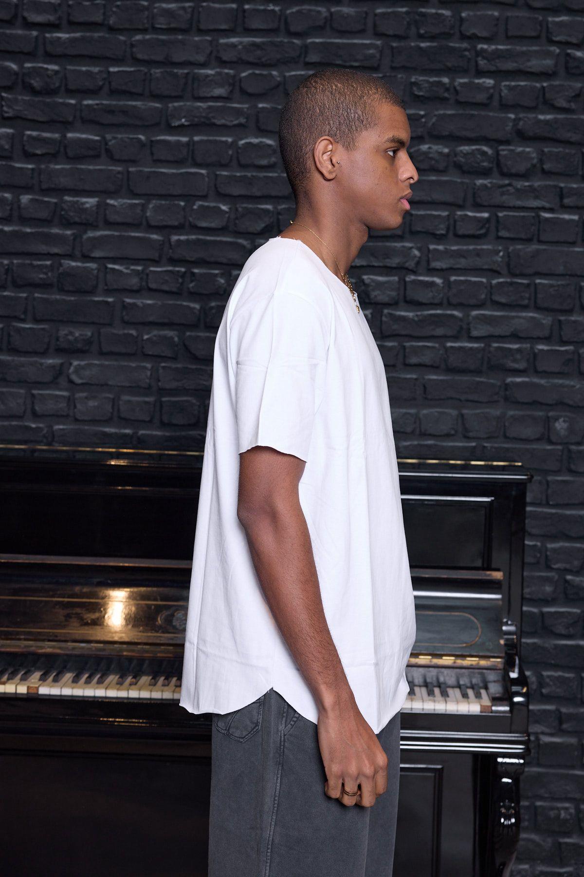 Fast Düz Tişört Beyaz