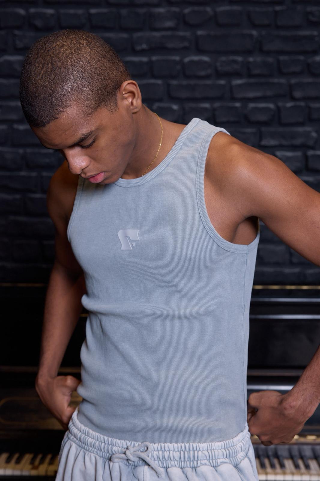 Fitilli Atlet Açık Gri