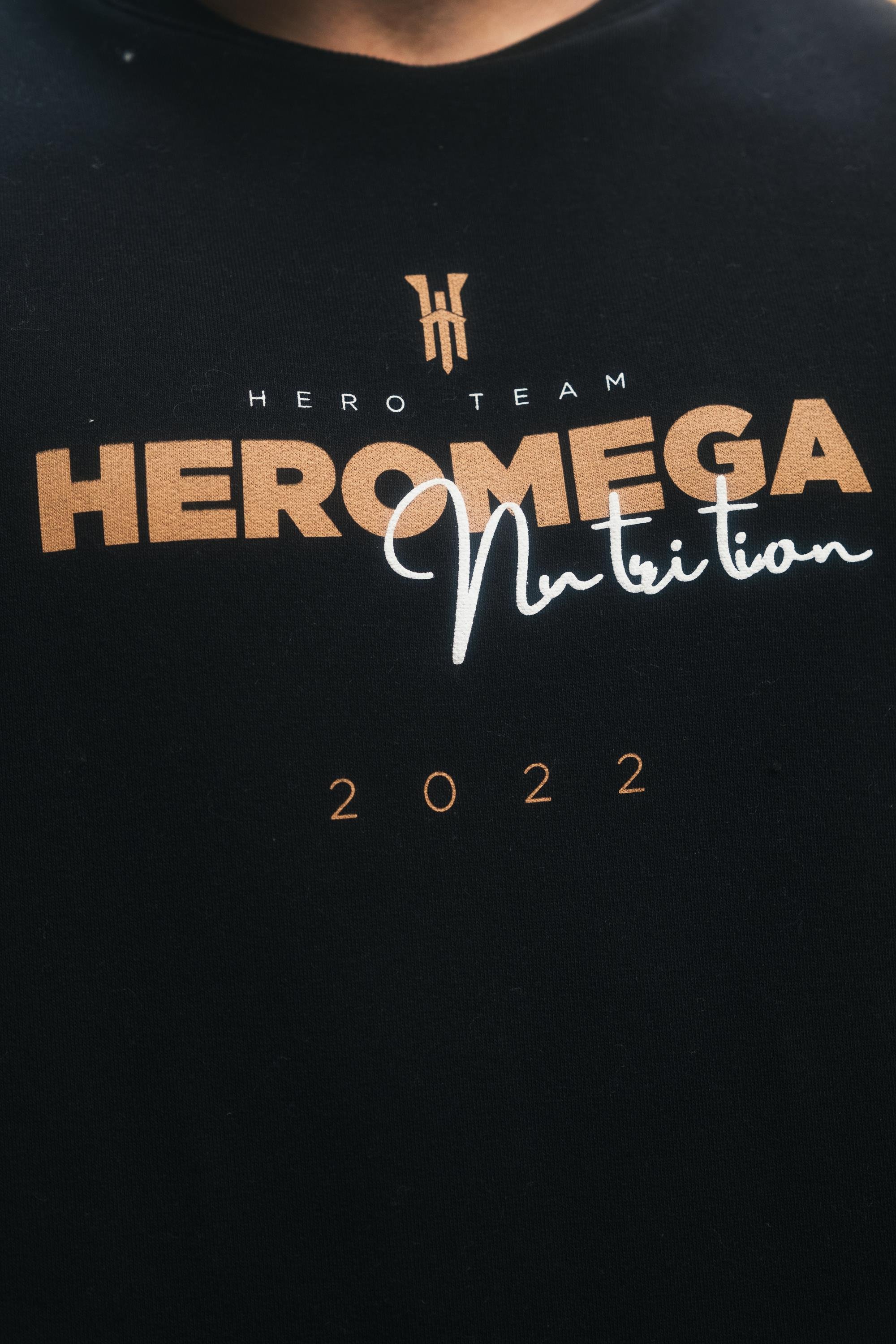 Heromega Merch Yarasa Kol Sweatshirt Siyah