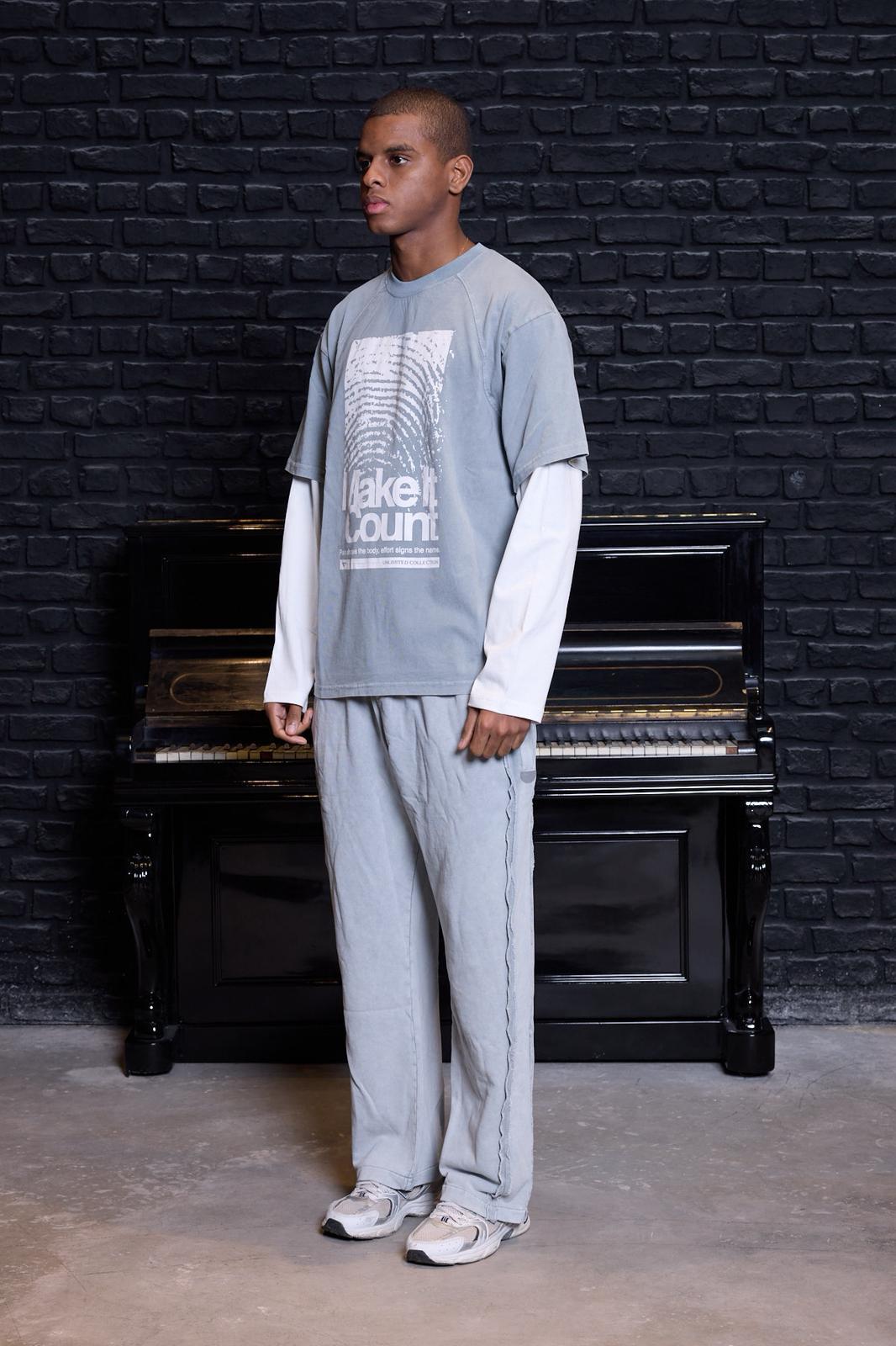 Identity Sweatshirt Açık Gri