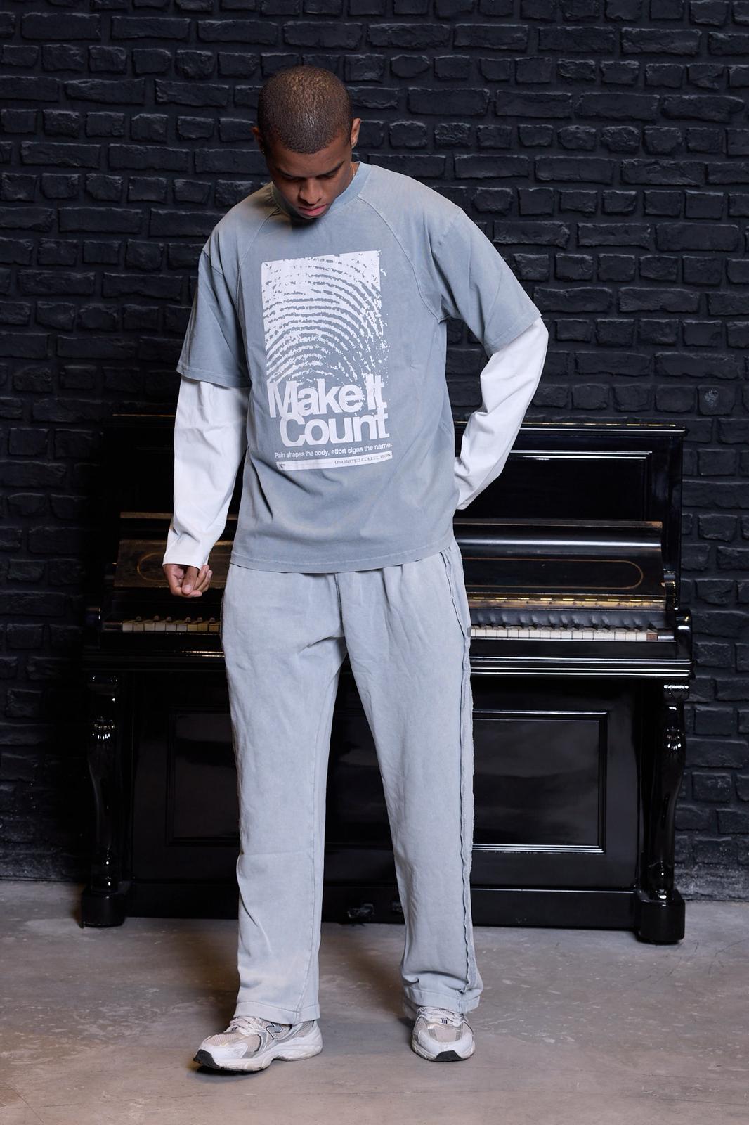 Identity Sweatshirt Açık Gri