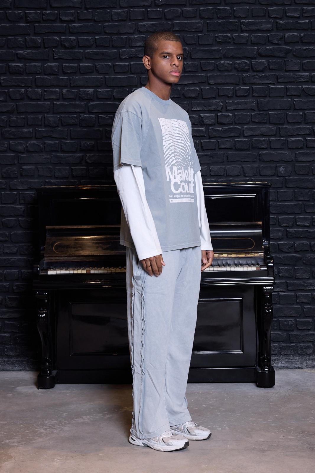 Identity Sweatshirt Açık Gri