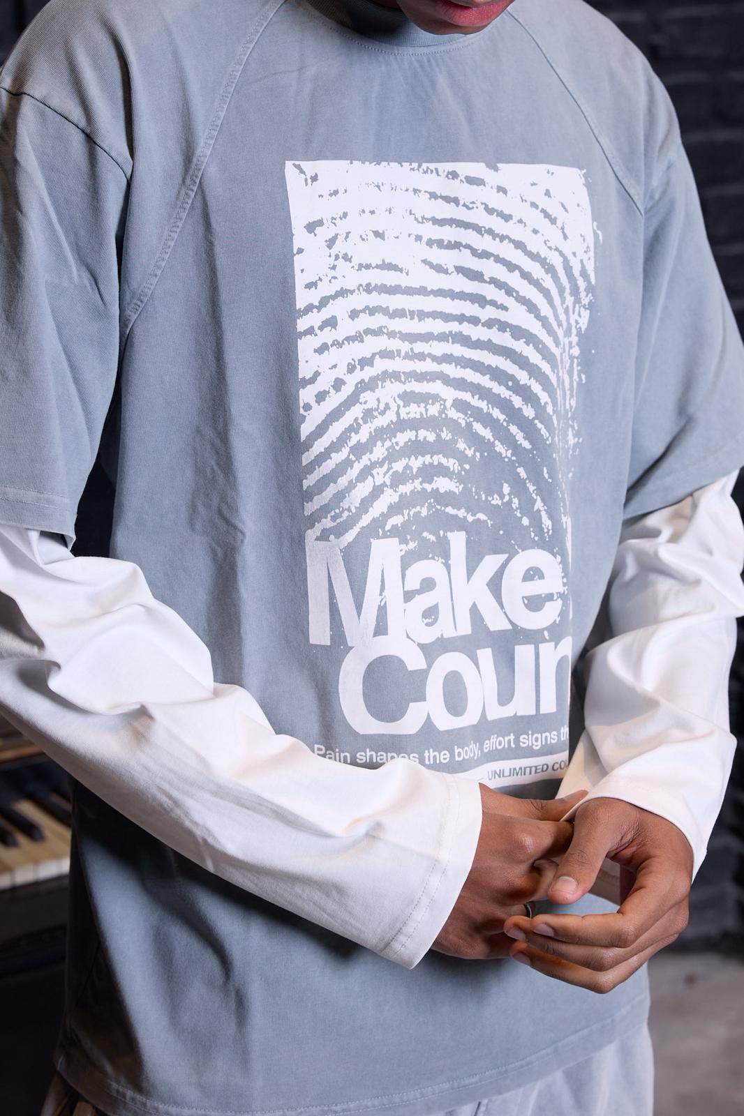 Identity Sweatshirt Açık Gri