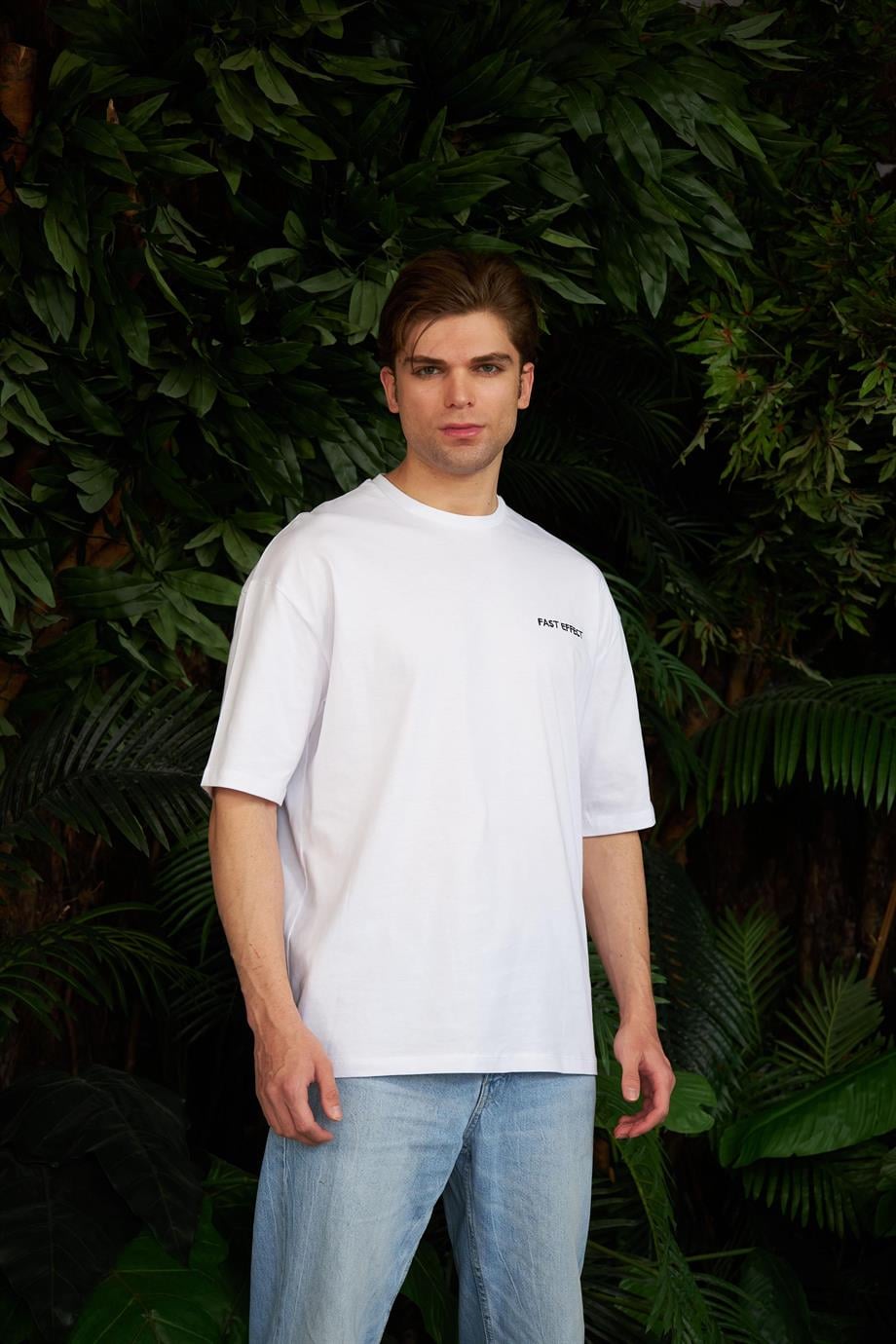 Nakış Detaylı Oversize Tshirt