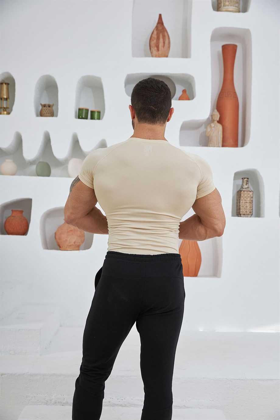 Performance Seamless T-Shirt Bej