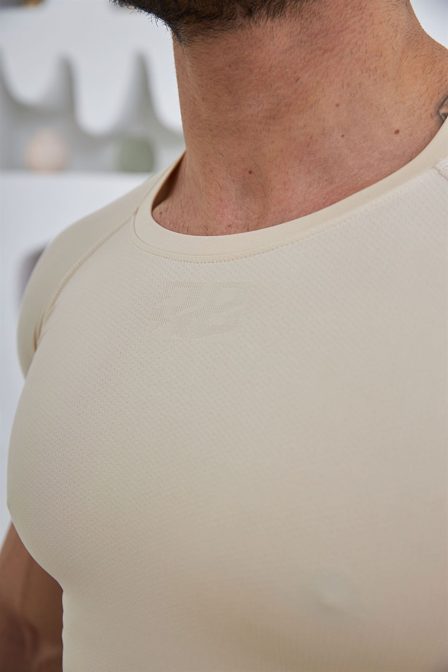 Performance Seamless T-Shirt Bej