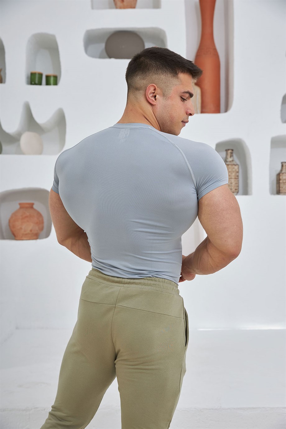 Performance Seamless T-Shirt Gri