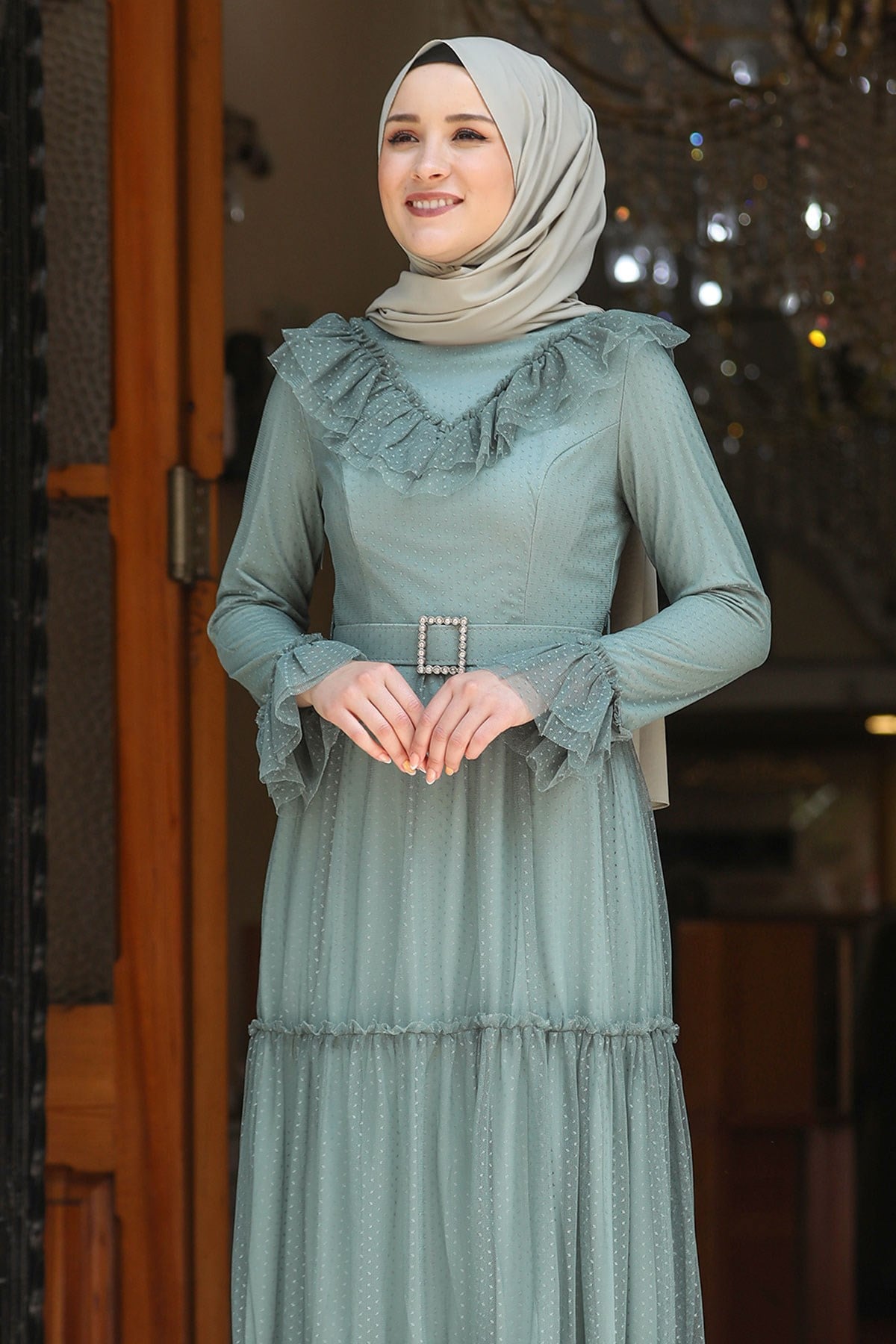 Damla Elbise Mint 