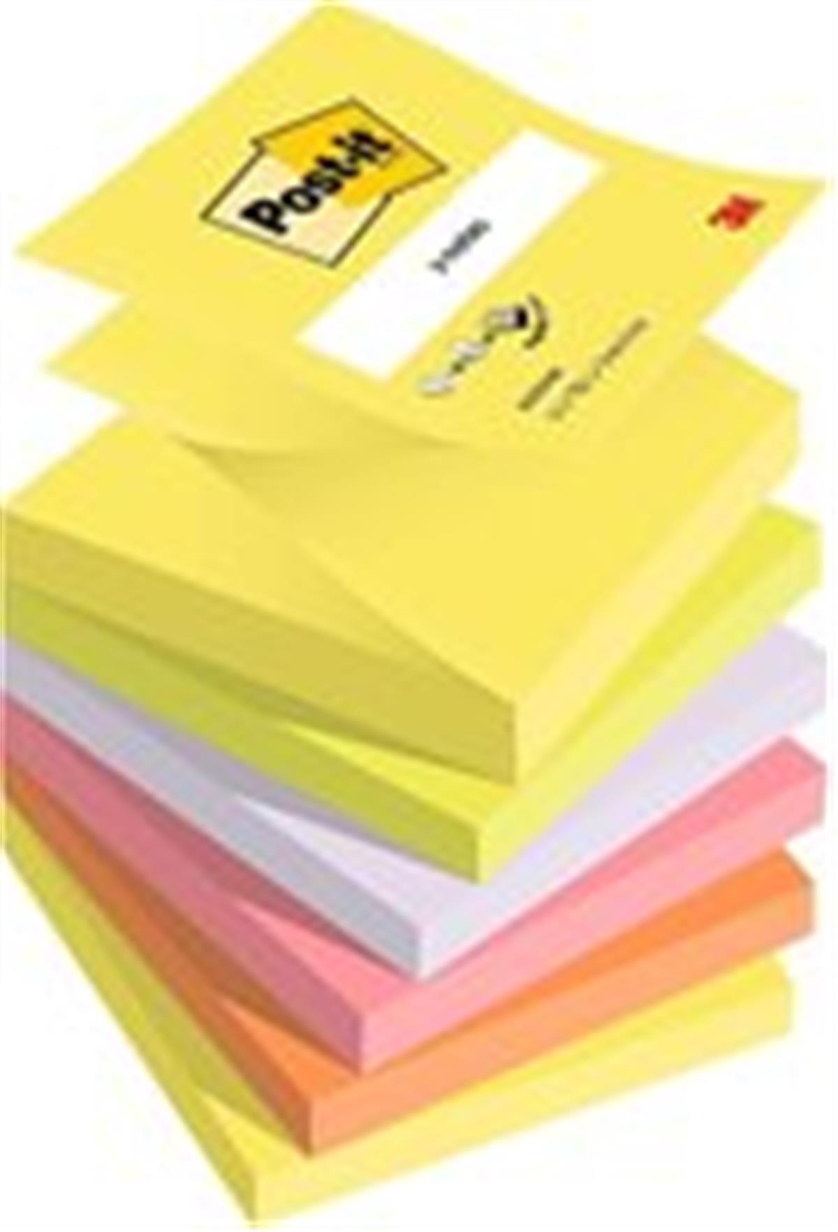 3M 654Ssmpq Post-It Süper Sticky Not Renkli 76X76Mm 90 Yaprak